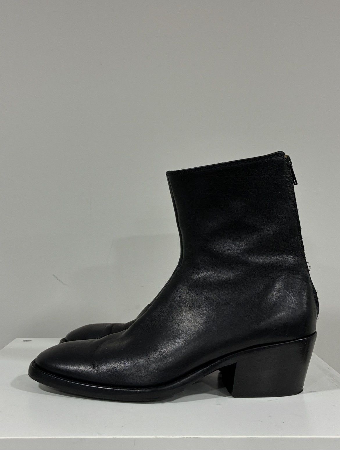 Acne Studios Square Toe Leather Boot. Size US 8 EU 41 Size US 8 / EU 41 - 1 Thumbnail