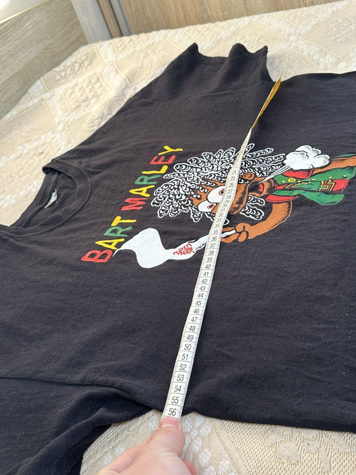 Bob Marley 🔥 90s Bart Marley Vintage Simpsons T Shirt Homer Band USA Size US XL / EU 56 / 4 - 7 Thumbnail
