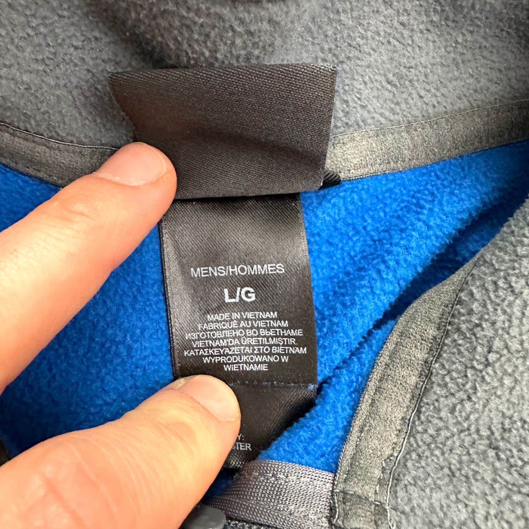 The North Face The North Face Glacier Fleece Jacket Mens Large Blue 1/4 Zip Mock Neck Pullover Size US L / EU 52-54 / 3 - 5 Thumbnail
