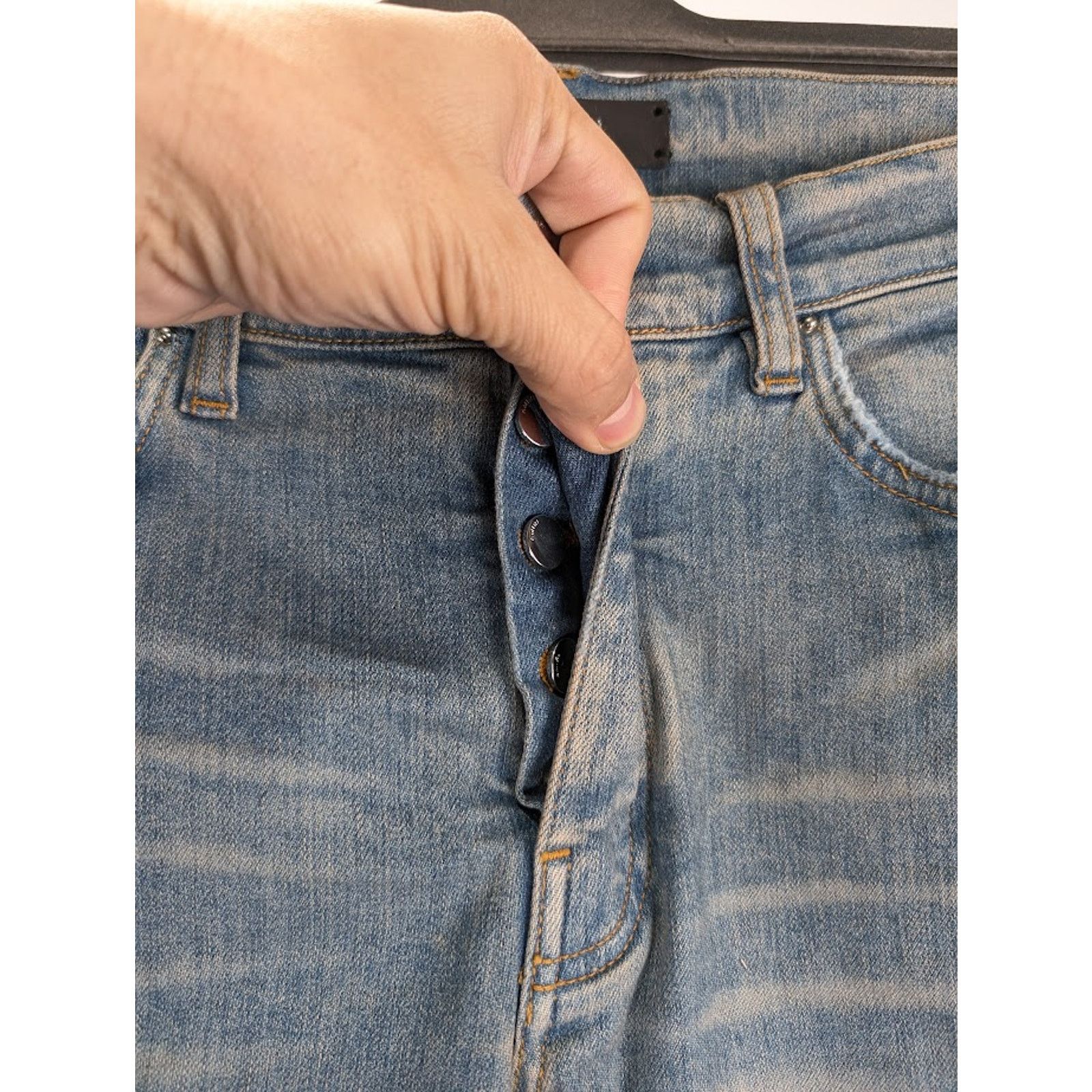 Amiri o1rshd1 Q:2 / Core Applique Jeans in Clay Indigo Size US 38 / EU 54 - 7 Thumbnail
