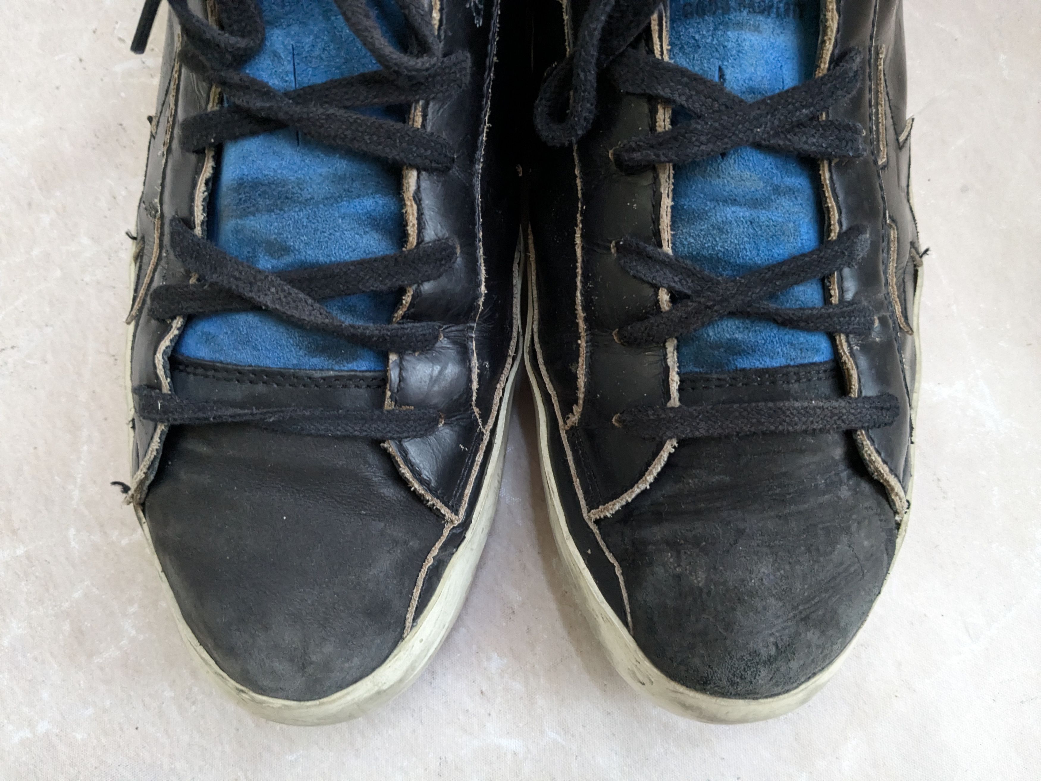 Golden Goose Golden Goose Superstar 12 45 Black Blue Low Tops Size US 12 / EU 45 - 3 Thumbnail