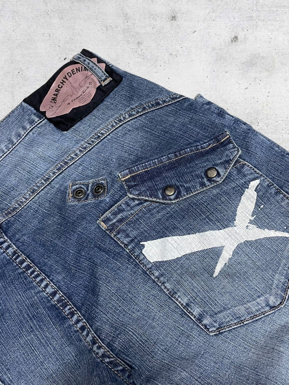 PPFM VINTAGE PPFM DESIGNER JAPAN ARCHIVE ANARCHY REVERSIBLE DENIM Size US 32 / EU 48 - 16 Thumbnail