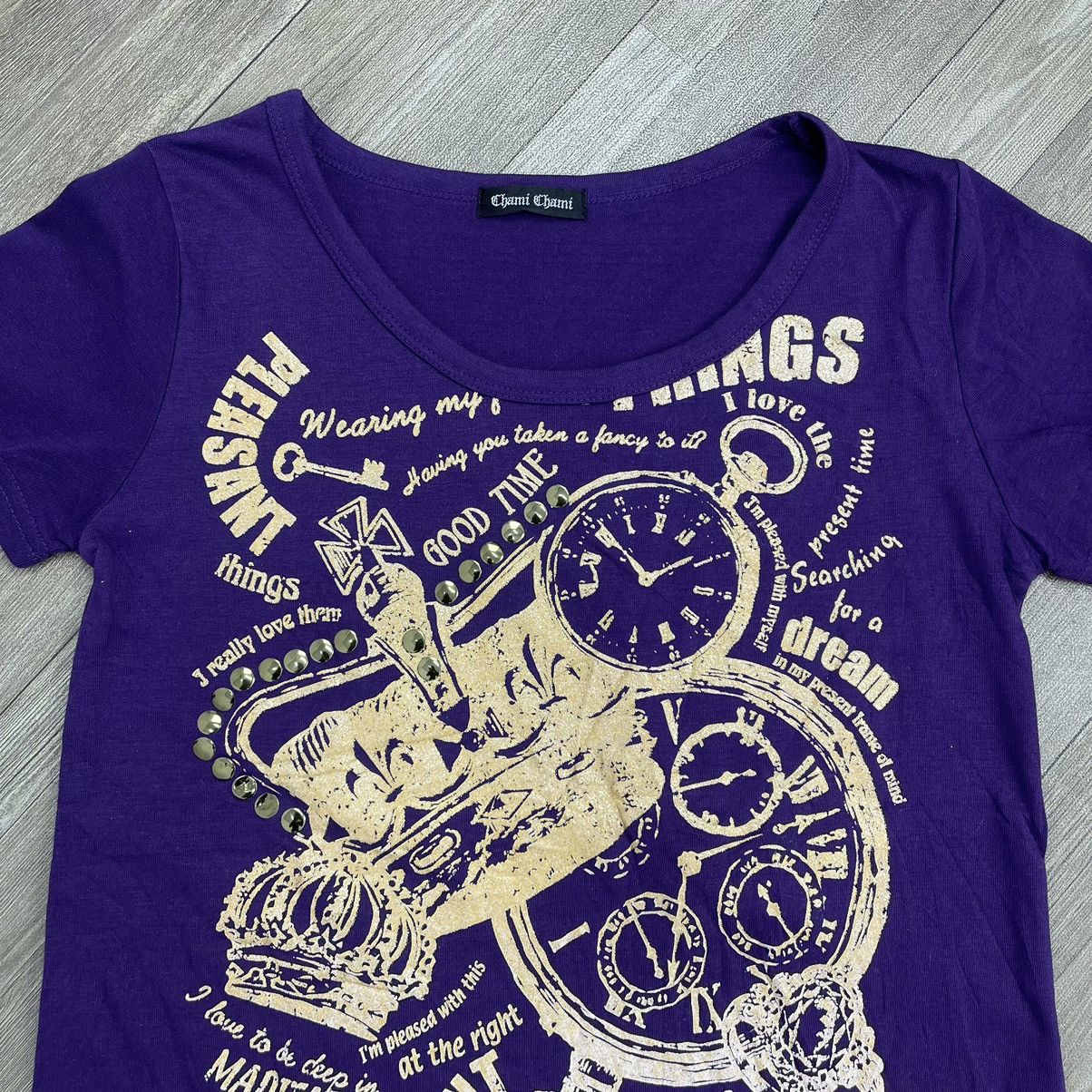 Chami Chami Poem Gothic Grunge Punk Skulls Tee Ifsixwasnine