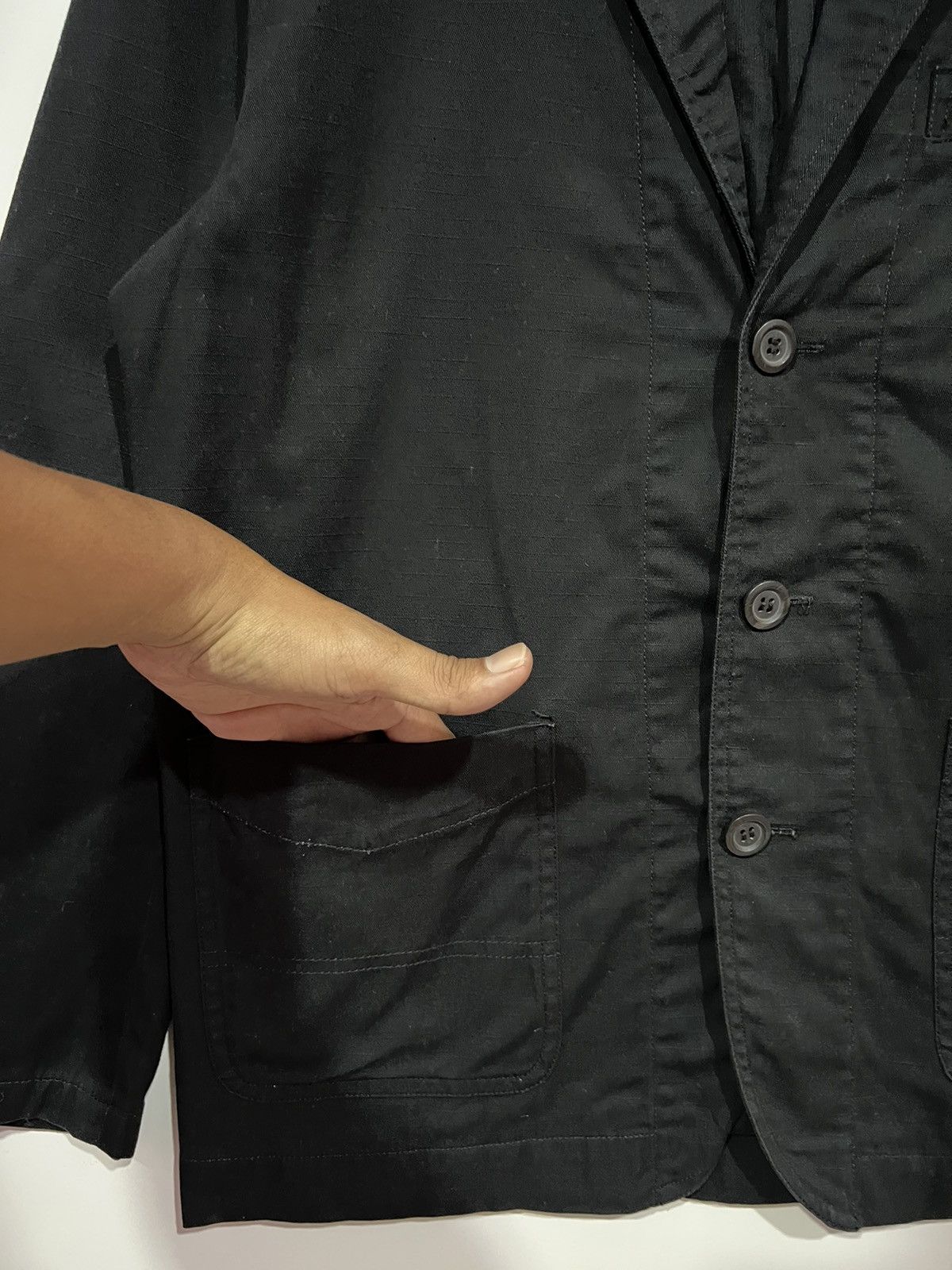 Japanese Brand 🔥 Woolrich black Ripstop blazer jacket Size US S / EU 44-46 / 1 - 6 Thumbnail