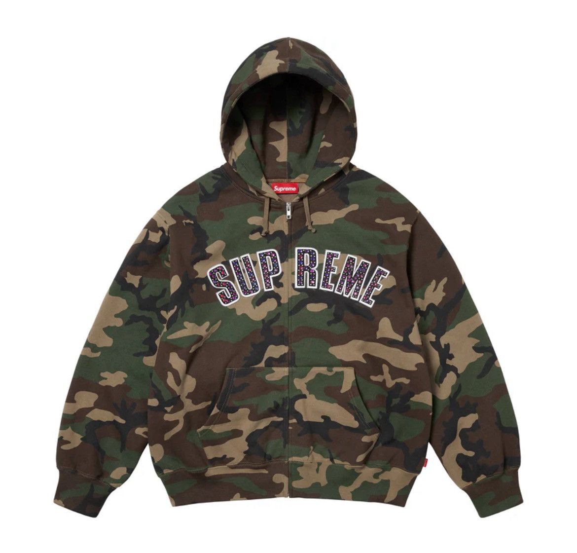 B.B. Simon × Supreme Supreme B.B Simon Woodland Camo Zip Up Hoodie Size US L / EU 52-54 / 3 - 1 Thumbnail