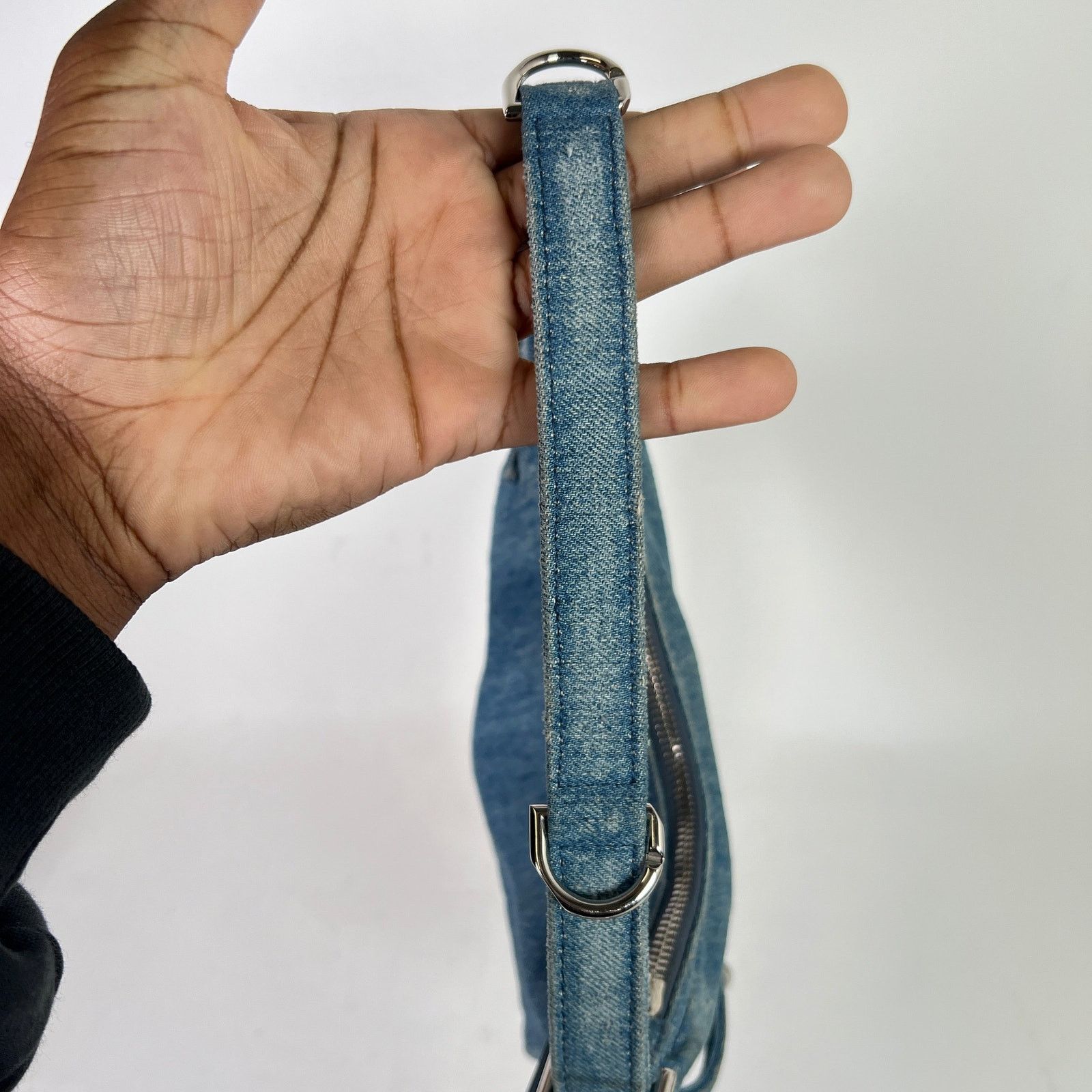 Givenchy Givenchy Washed Denim Voyou Mini Shoulder Bag Size ONE SIZE - 12 Thumbnail