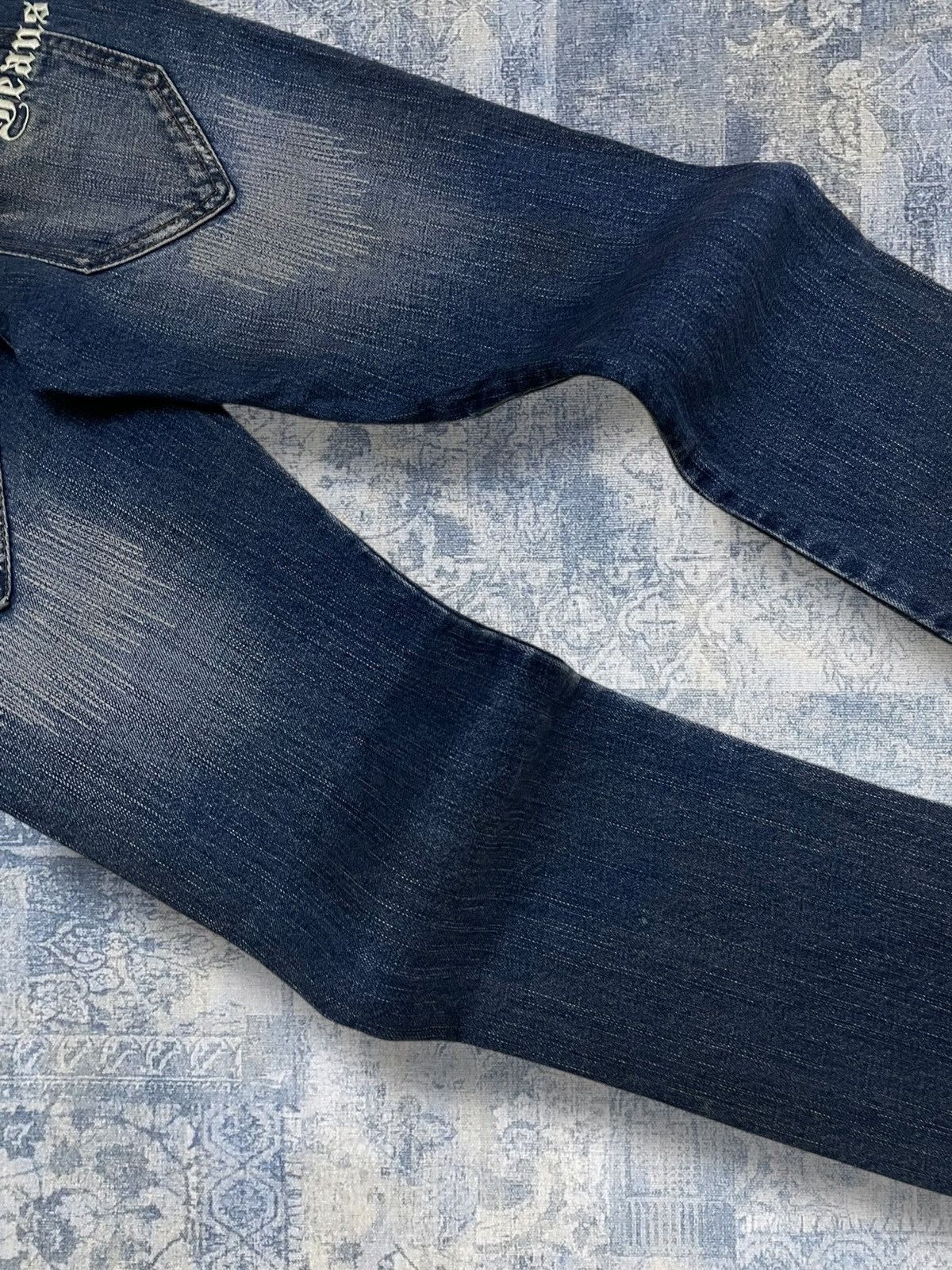 Japanese Brand Vintage 90s Japan Designer Cook Jeans Scab Distressed Denim Size US 26 / EU 42 - 11 Thumbnail