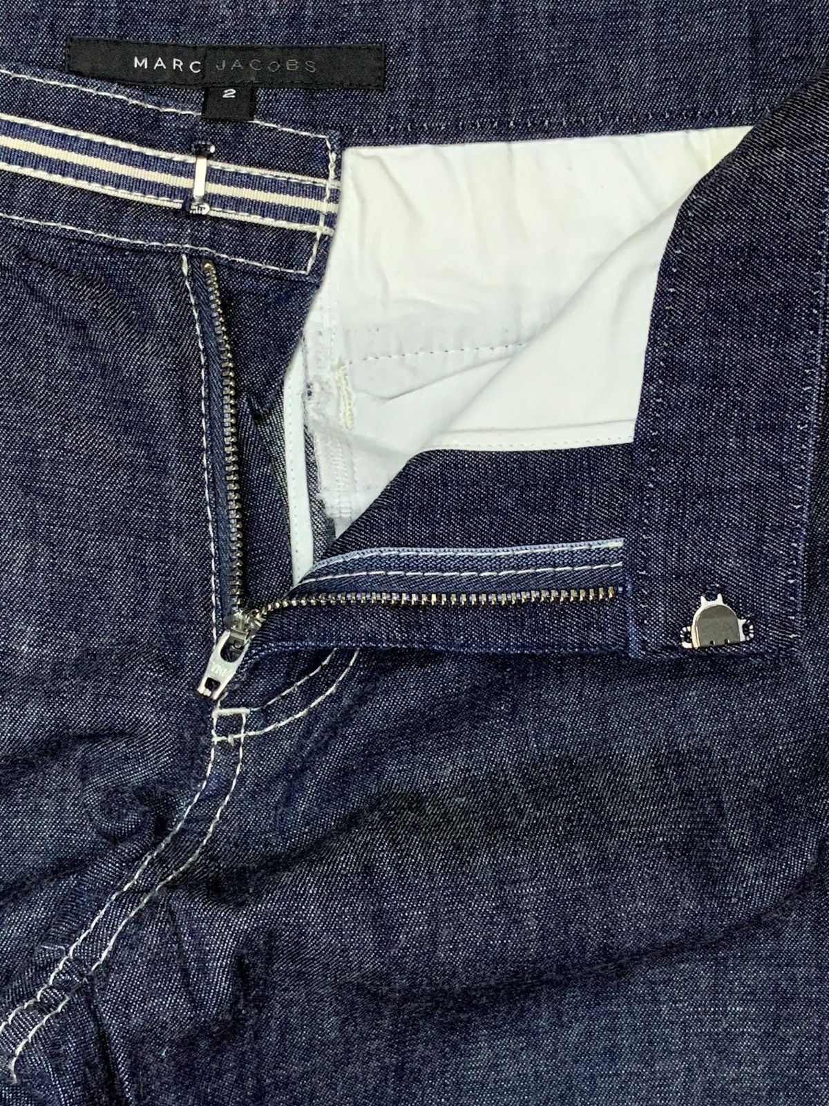 Heaven by Marc Jacobs × Jacobs By Marc Jacobs × Marc Jacobs Marc Jacobs Blue Wash Side Striped Bootcut Denim Pants Size 28" / US 6 / IT 42 - 7 Thumbnail