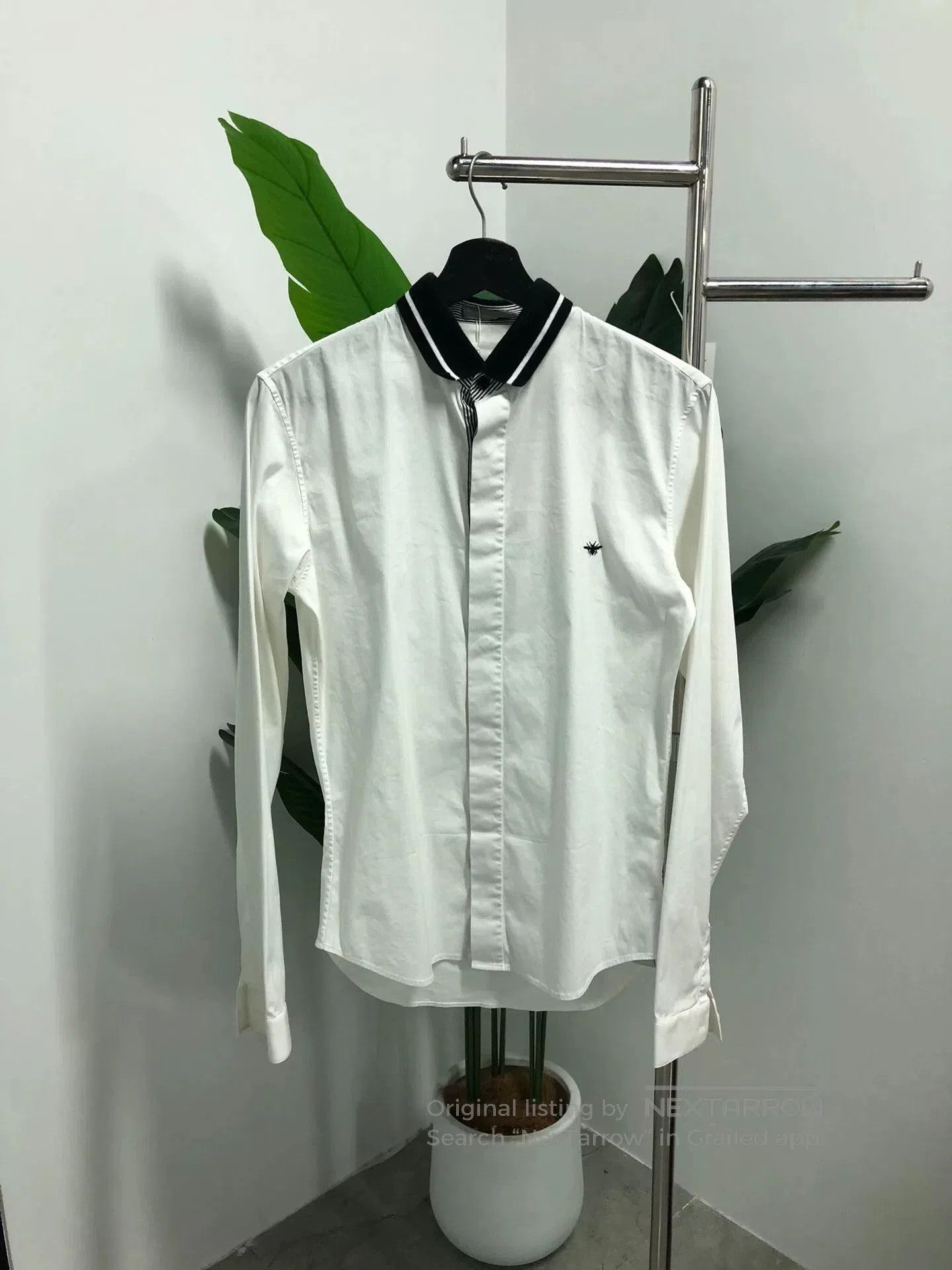 Dior Dior Black and White Collared Shirt. Size M / US 6-8 / IT 42-44 - 1 Thumbnail
