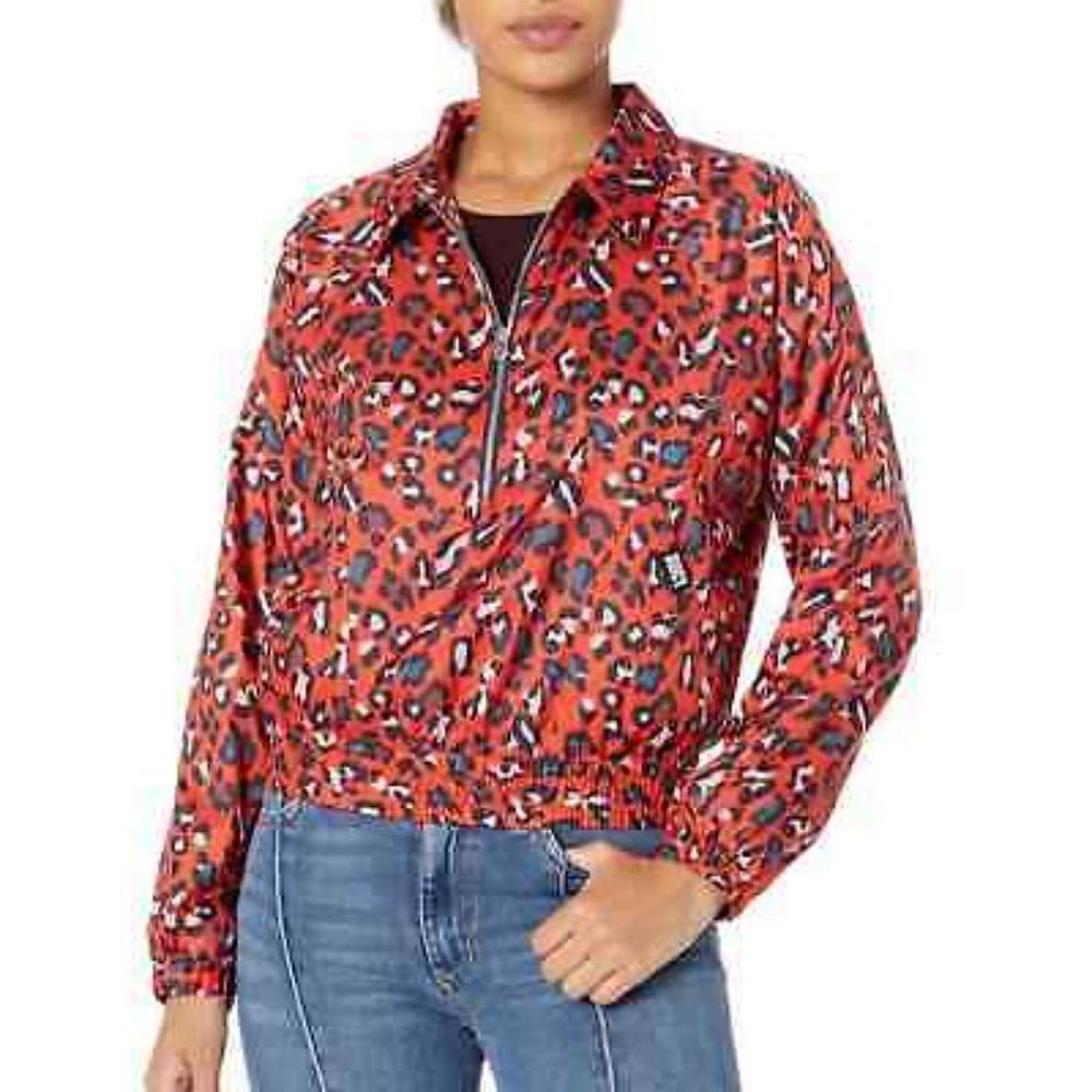 Juicy Couture Juicy Couture Psycho Red Hyper Leopard Nylon Track Jacket Si Size M / US 6-8 / IT 42-44 - 4 Thumbnail