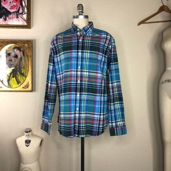 Polo Ralph Lauren Polo Ralph Lauren Plaid Multi Color Slim Fit Butto Size US XL / EU 56 / 4 - 2 Thumbnail
