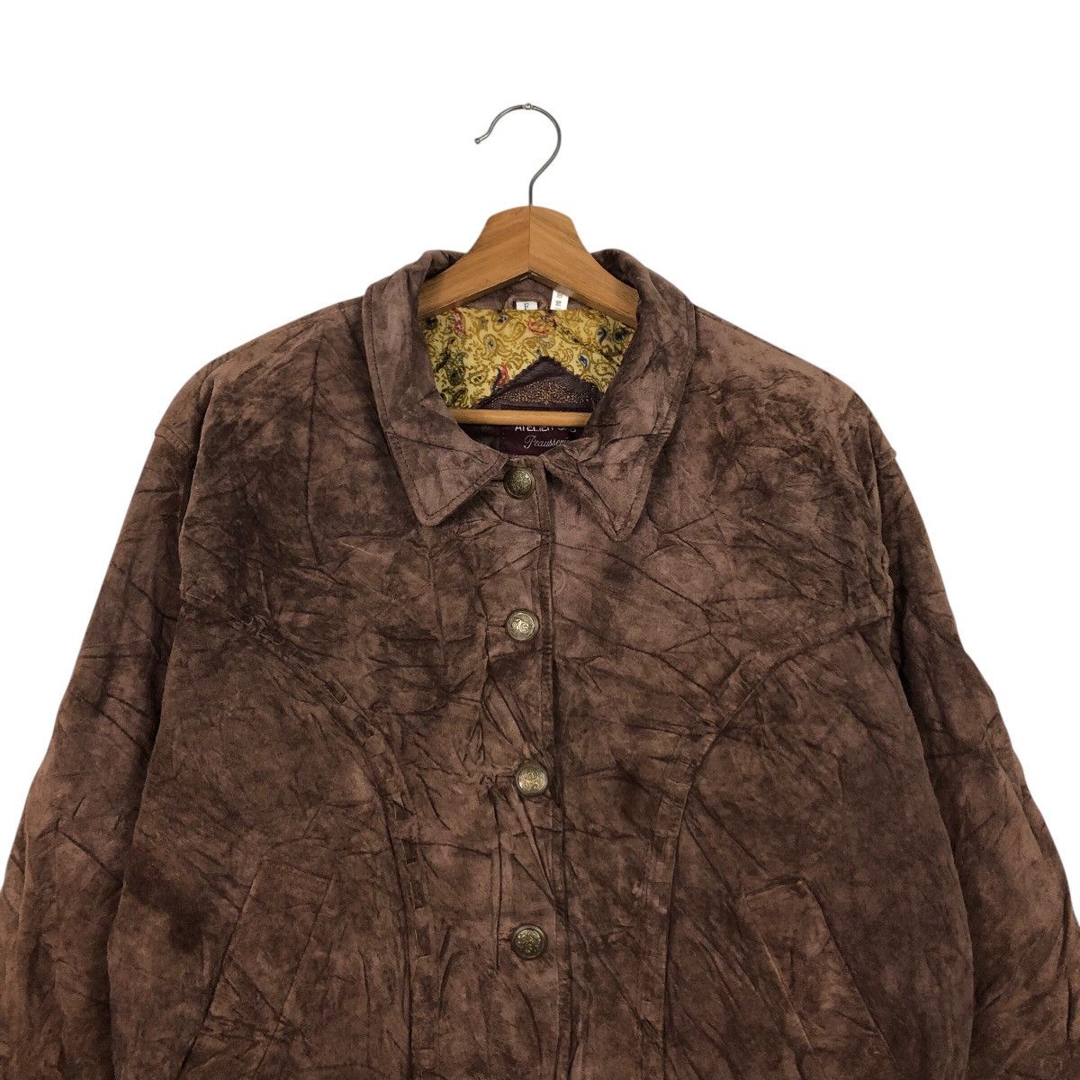 Japanese Brand 📌Vtg Bomber Leather Jacket Blanket Atelier Sab Issey Miyake Size US M / EU 48-50 / 2 - 4 Thumbnail