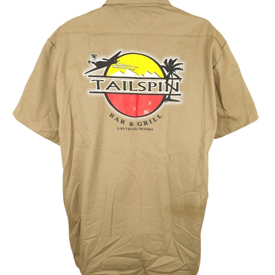 Dickies VINTAGE Dickies Tailspin Bar & Grill Shirt Mens XL Beige Y2K Las Vegas Size US XL / EU 56 / 4 - 4 Thumbnail