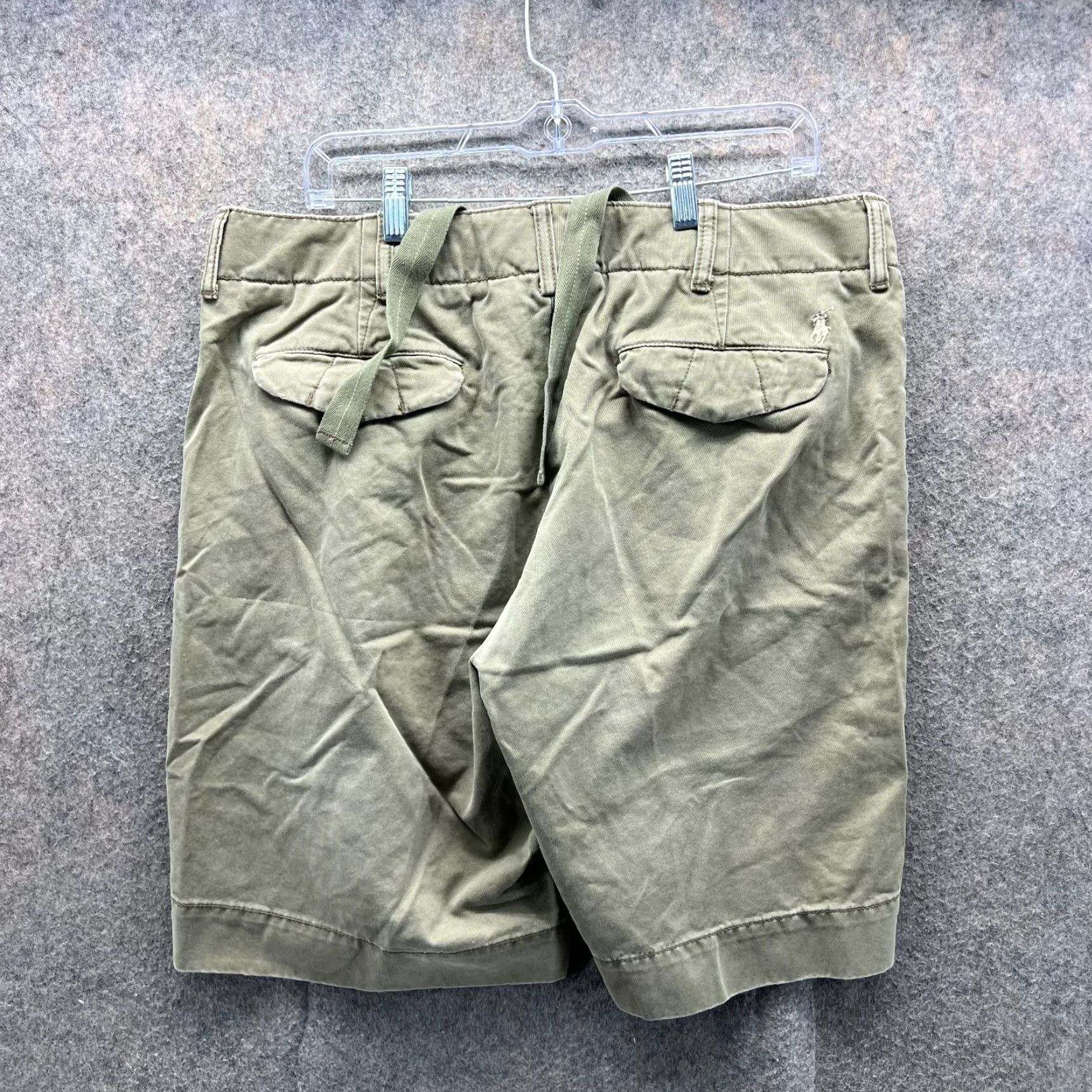 Polo Ralph Lauren Vintage Polo Ralph Lauren Shorts Mens 35 Green Olive Chino Flat Woven Cotton Casual Size US S / EU 44-46 / 1 - 2 Thumbnail