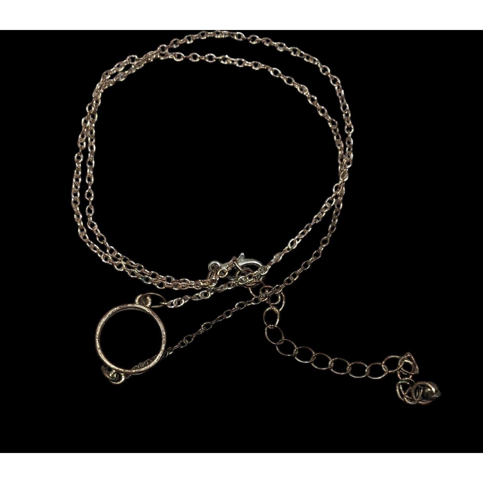 Other Minimalist Gold Tone Open Ring Pendant Necklace Size ONE SIZE - 1 Thumbnail