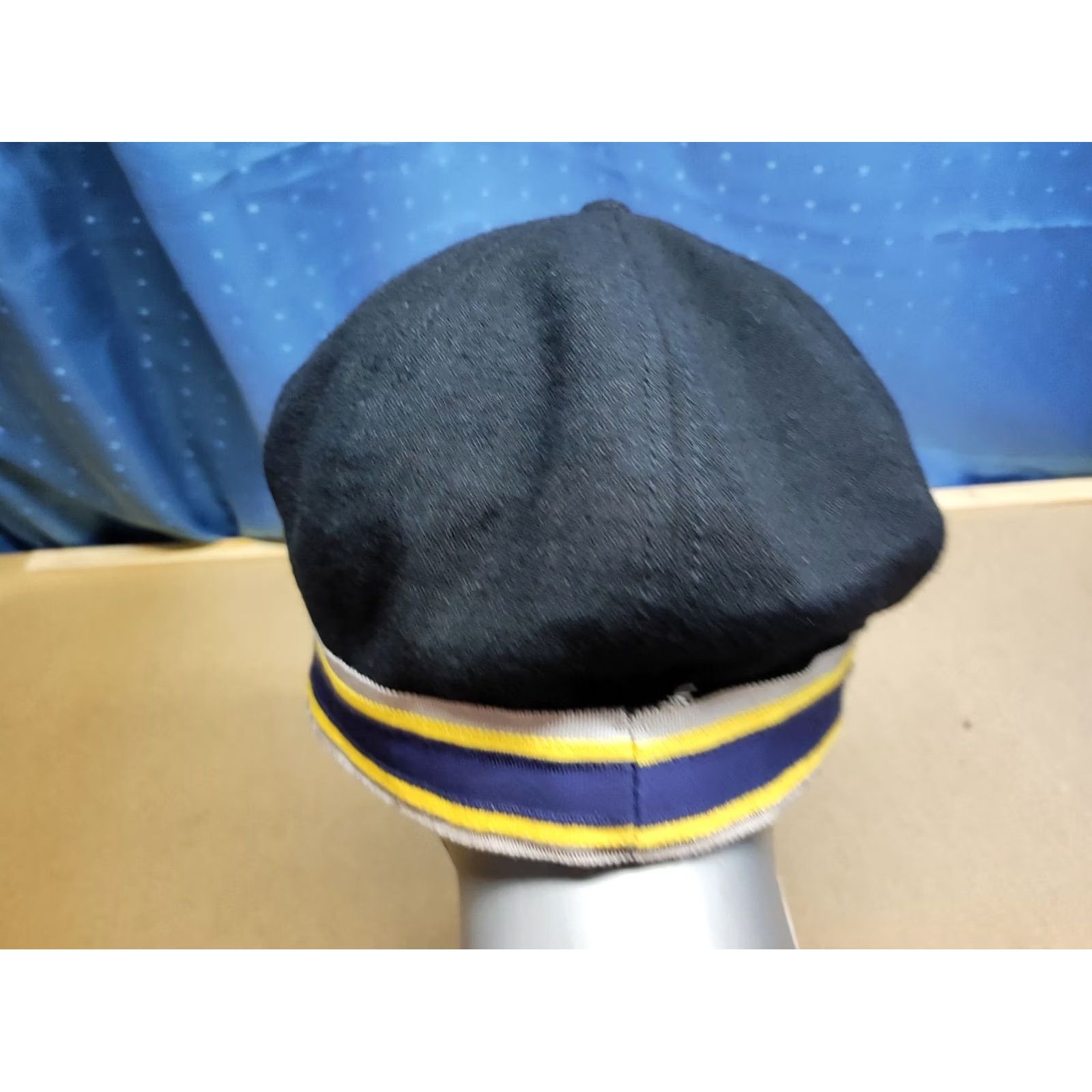 Juicy Couture Juicy Couture Beret Hat Fiddler Yachting Cap Size S-M Black Lined Size ONE SIZE - 6 Thumbnail