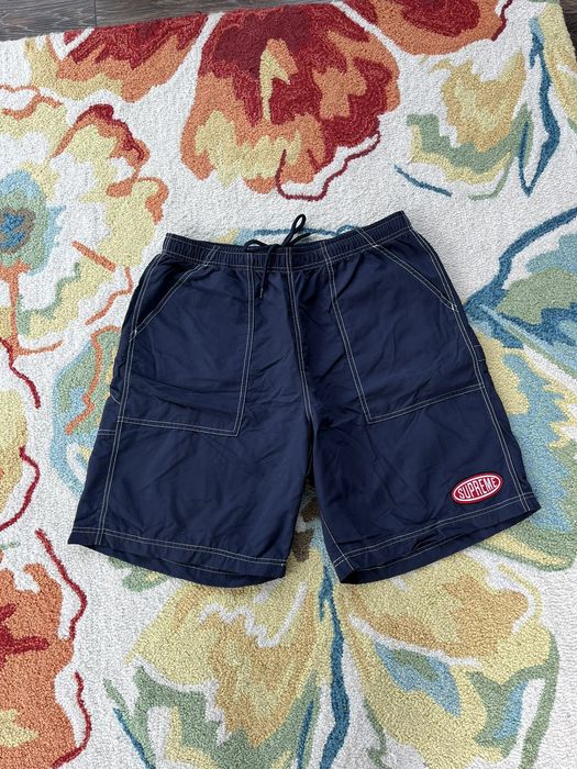 Supreme Supreme Nylon Painter Short SS22 Navy | Grailed