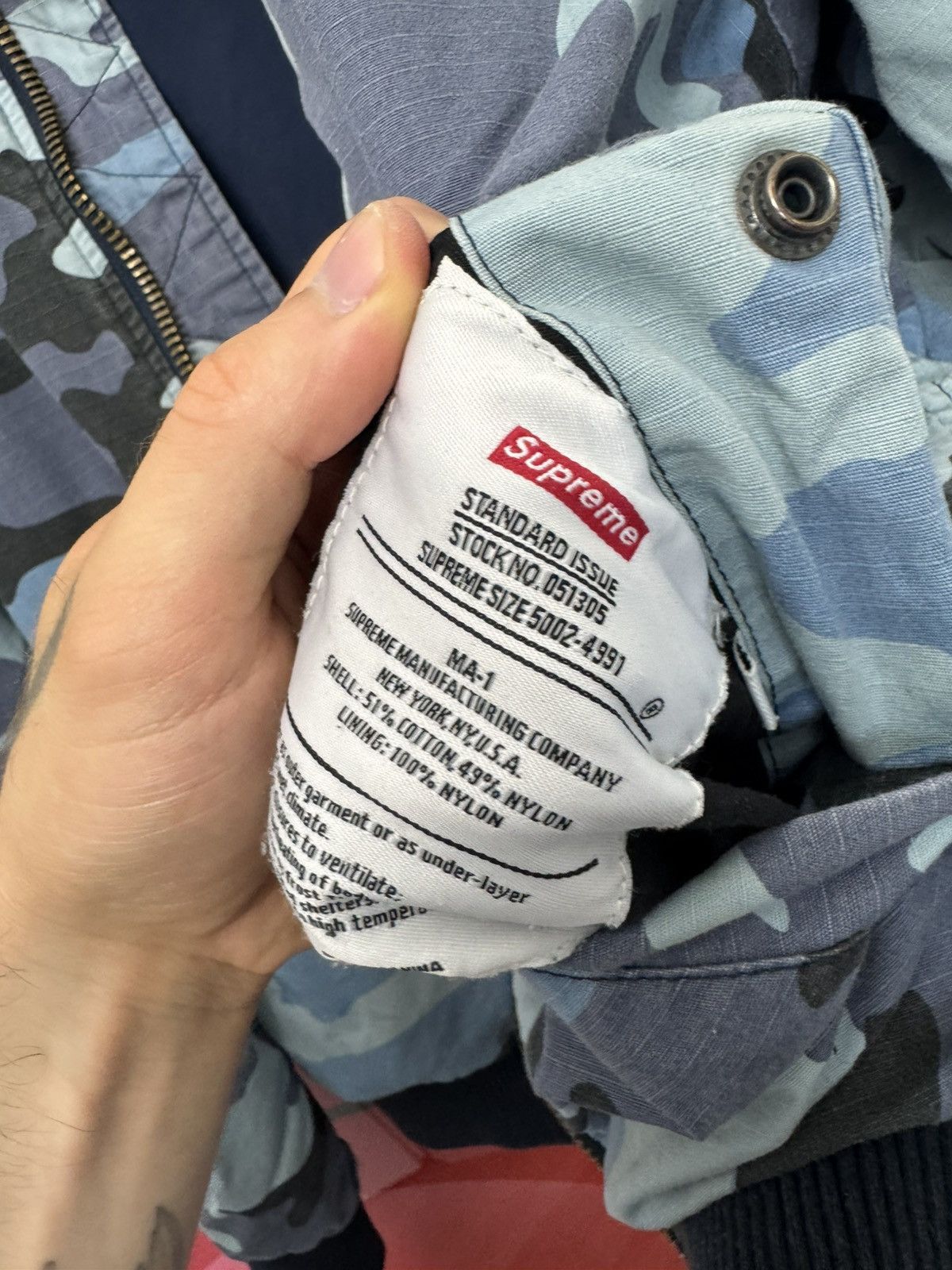 Supreme Supreme Reversible Camo Cotton MA-1 Bomber Jacket 2015 Rare Size US M / EU 48-50 / 2 - 9 Thumbnail