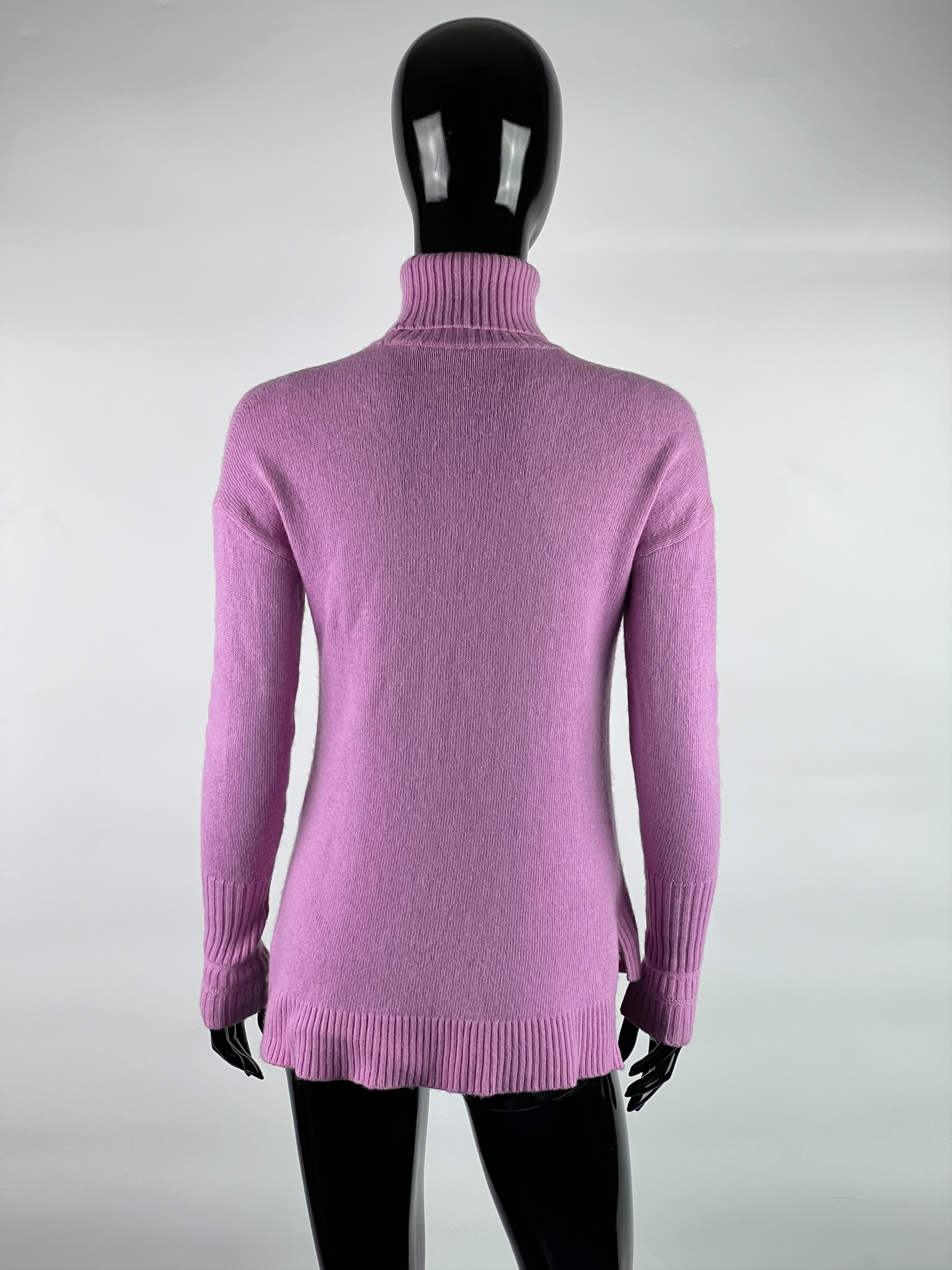 J.Crew J.Crew Women's Pink Wool Turtleneck Sweater Size XS Size XS / US 0-2 / IT 36-38 - 3 Thumbnail