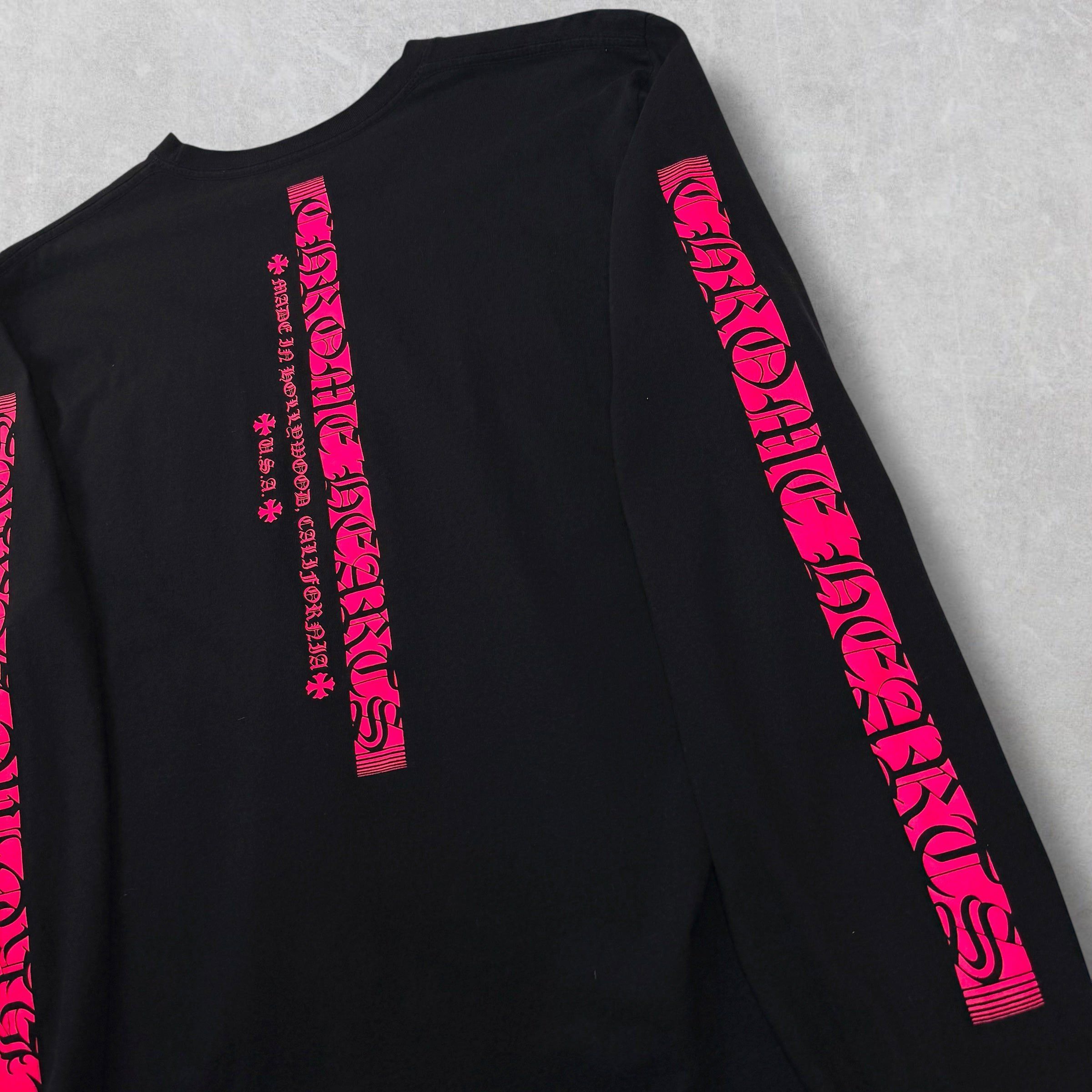 Chrome Hearts Chrome Hearts Neon Pink Stripe L/S L Size US L / EU 52-54 / 3 - 5 Thumbnail