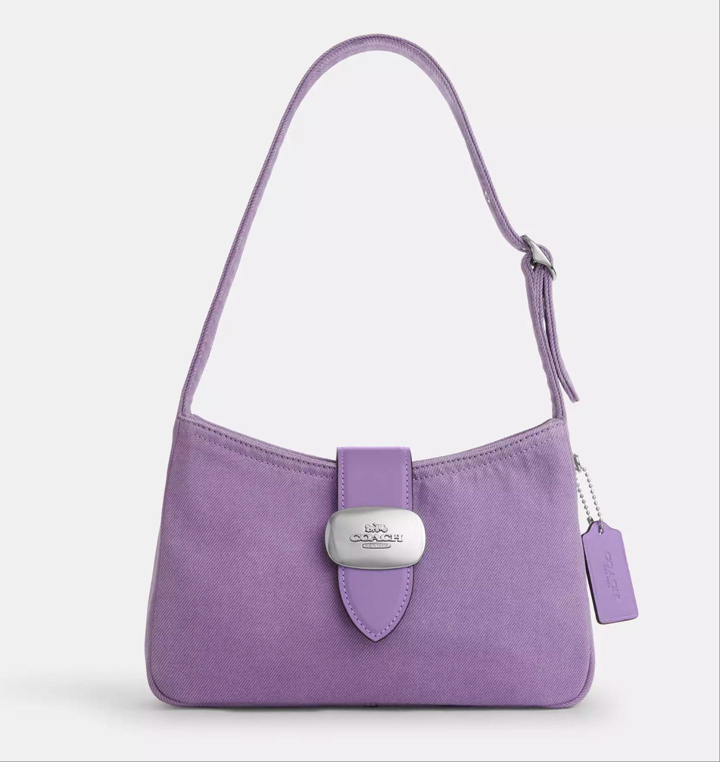 Coach Eliza Shoulder Bag CBR14 denim/Silver/Iris Size ONE SIZE - 6 Thumbnail