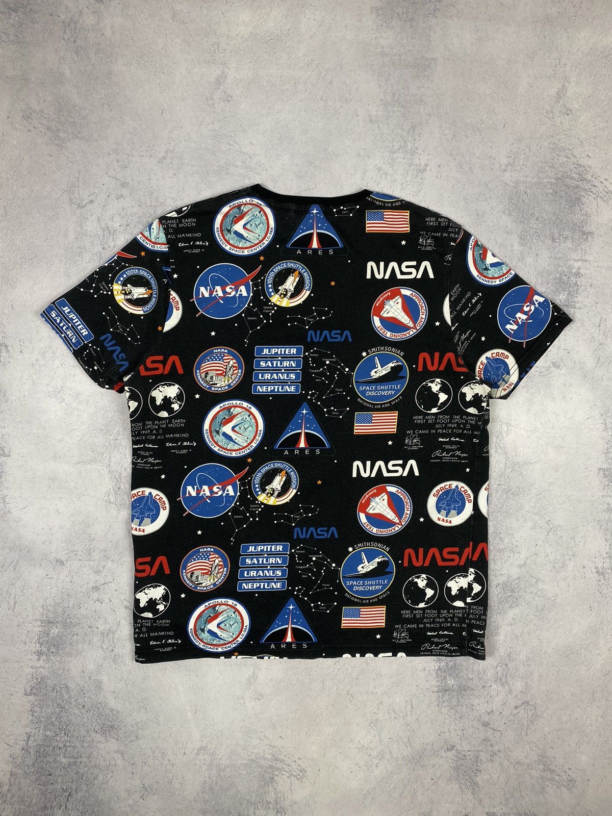 Alpha Industries Alpha Industries NASA Cosmos USA Flag Tee Size US XL / EU 56 / 4 - 11 Thumbnail
