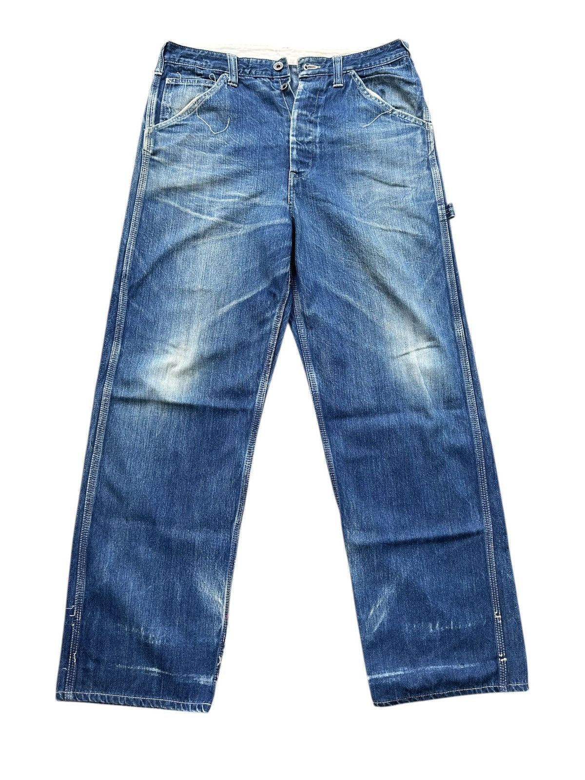 Sugar Cane Sugar Cane carpenther distreesed denim pants Size US 32 / EU 48 - 1 Thumbnail