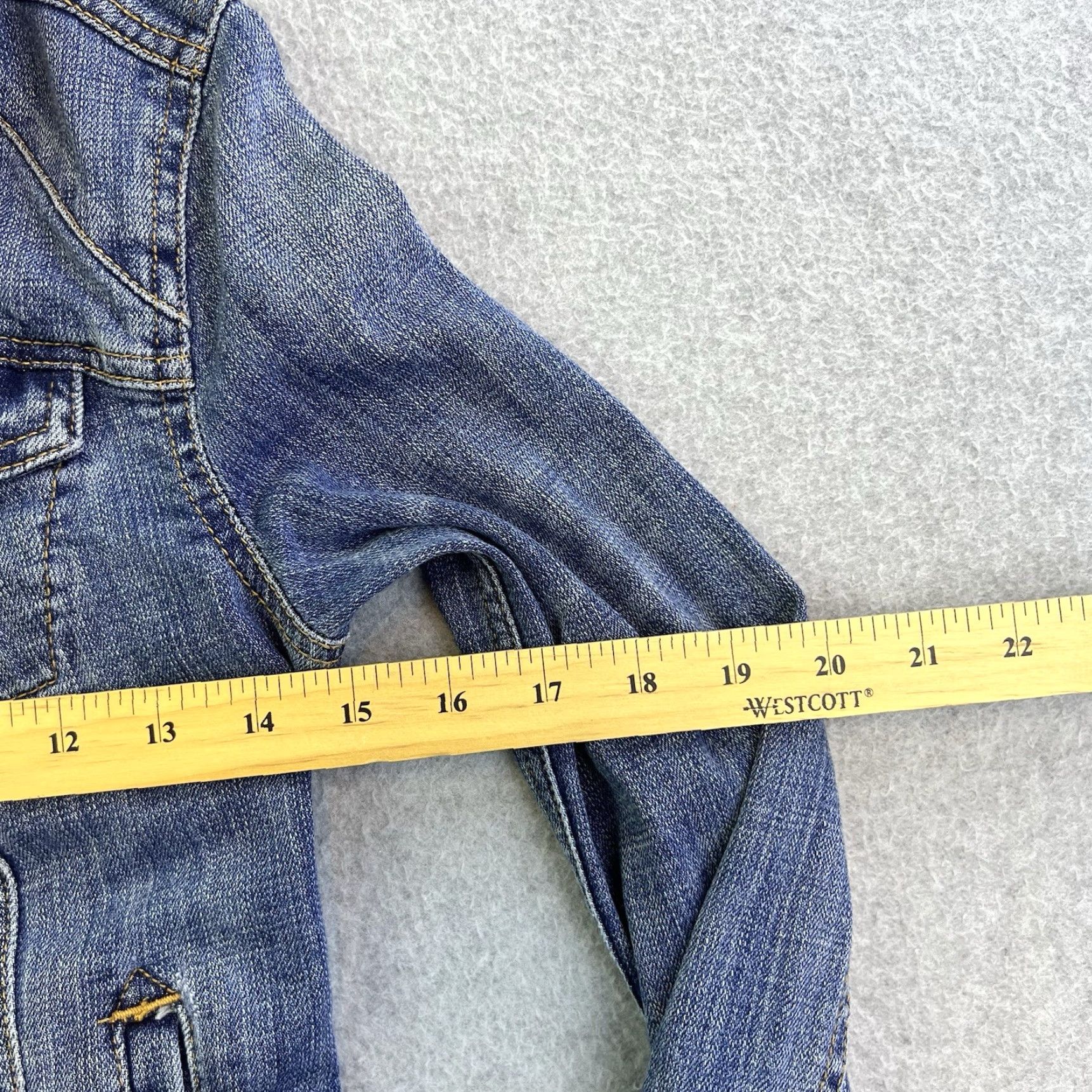 Vintage Pilcro Denim Jacket Womens XS Blue Button Front Casual Outdoor Jackets Size XS / US 0-2 / IT 36-38 - 2 Thumbnail