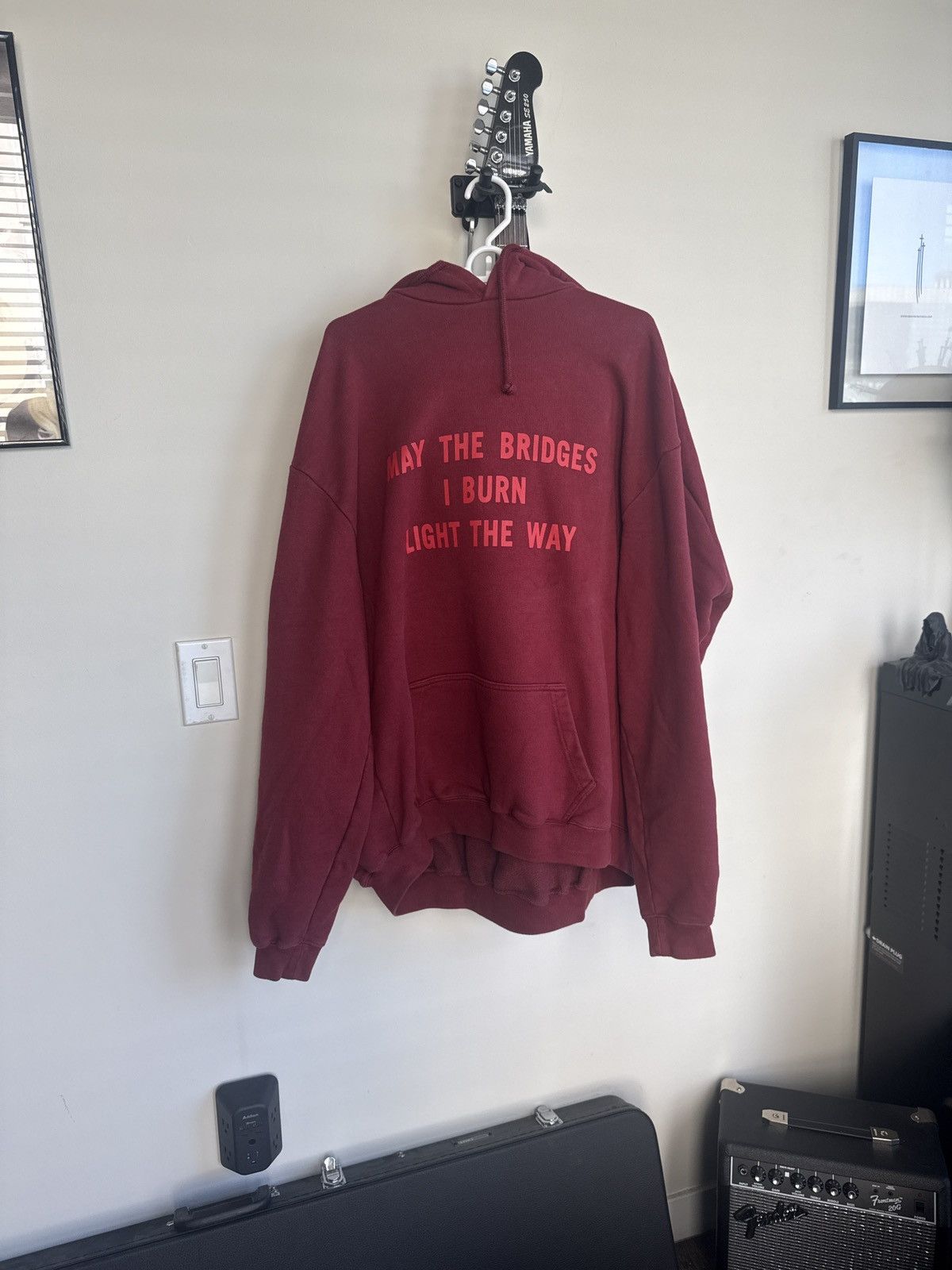 Vetements AW17 - "May The Bridges I Burn Light The Way" Hoodie Size US M / EU 48-50 / 2 - 1 Thumbnail