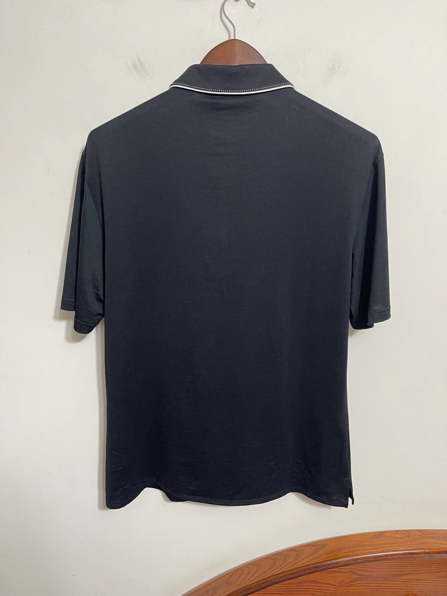 Dolce & Gabbana DG Slim Fit Black White Crown Embroidered SS Shirt 39 Size US M / EU 48-50 / 2 - 2 Thumbnail