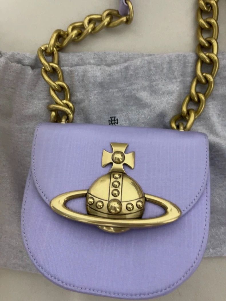 Vivienne Westwood Vivienne Westwood size os Purple water ripple brass Saturn Size ONE SIZE - 2 Thumbnail