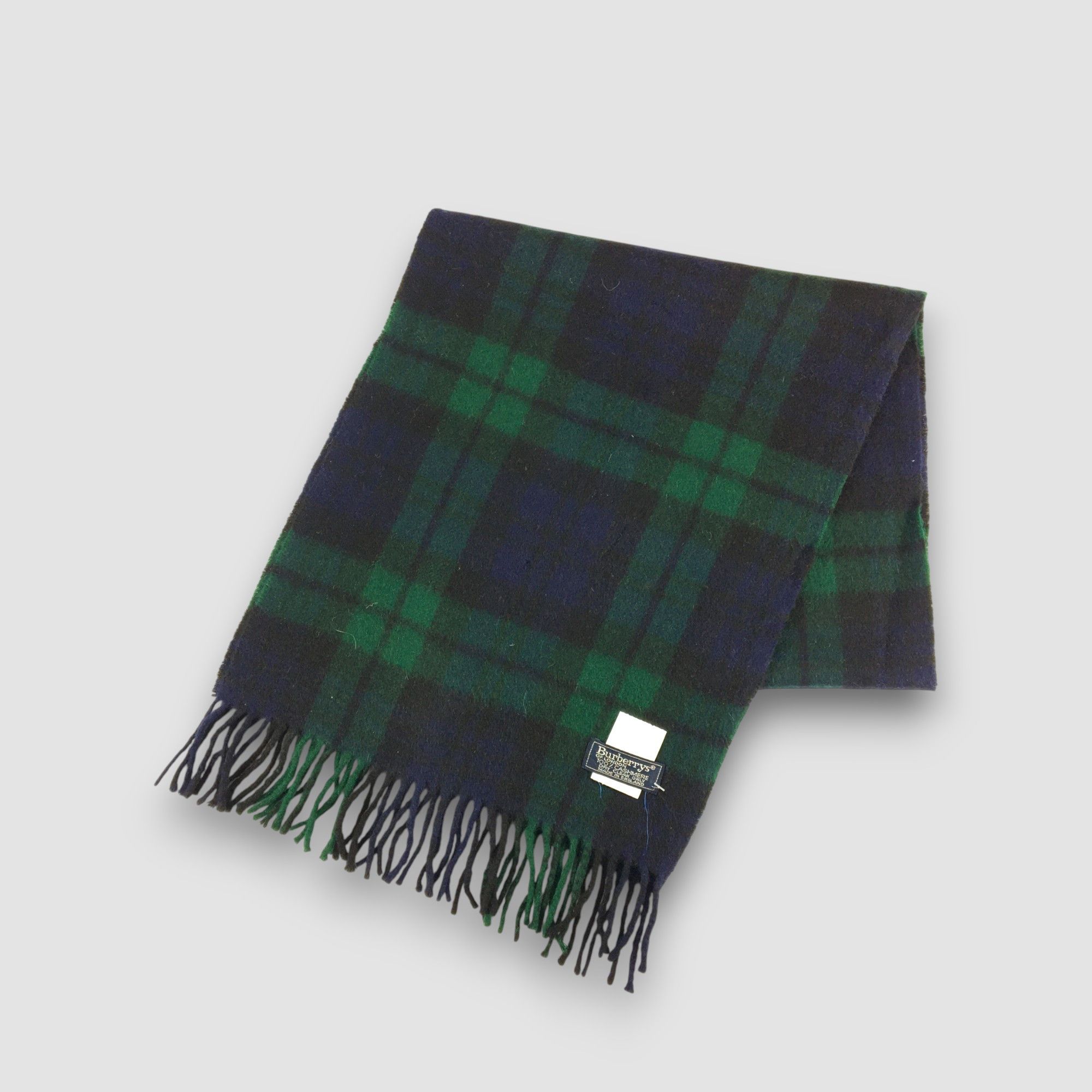 Burberry Vintage Burberry Scarf Cashmere Muffler Plaid Check Scarves Size ONE SIZE - 1 Thumbnail