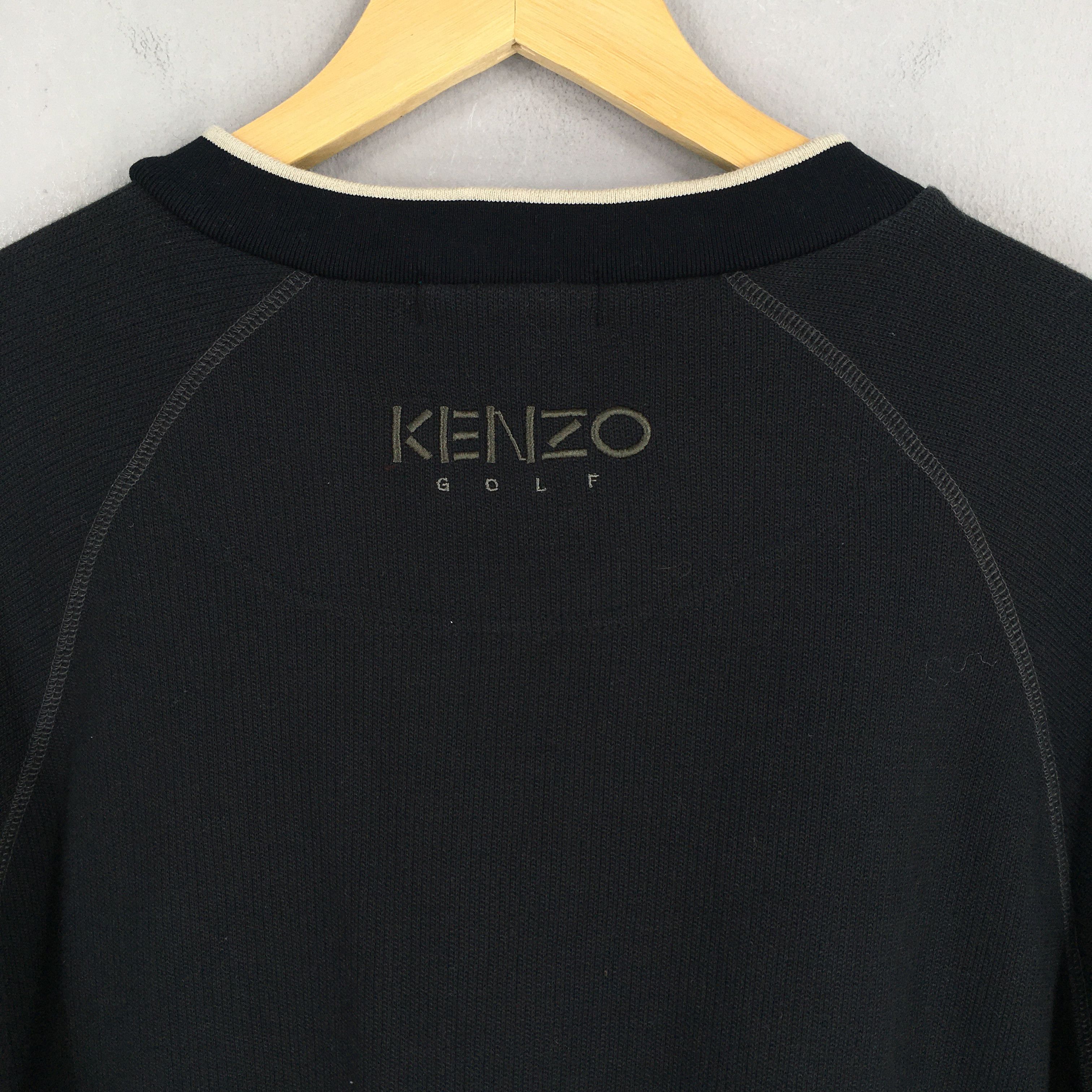 Kenzo × Vintage Vintage Kenzo Golf Black Sweater Large Size US L / EU 52-54 / 3 - 7 Thumbnail