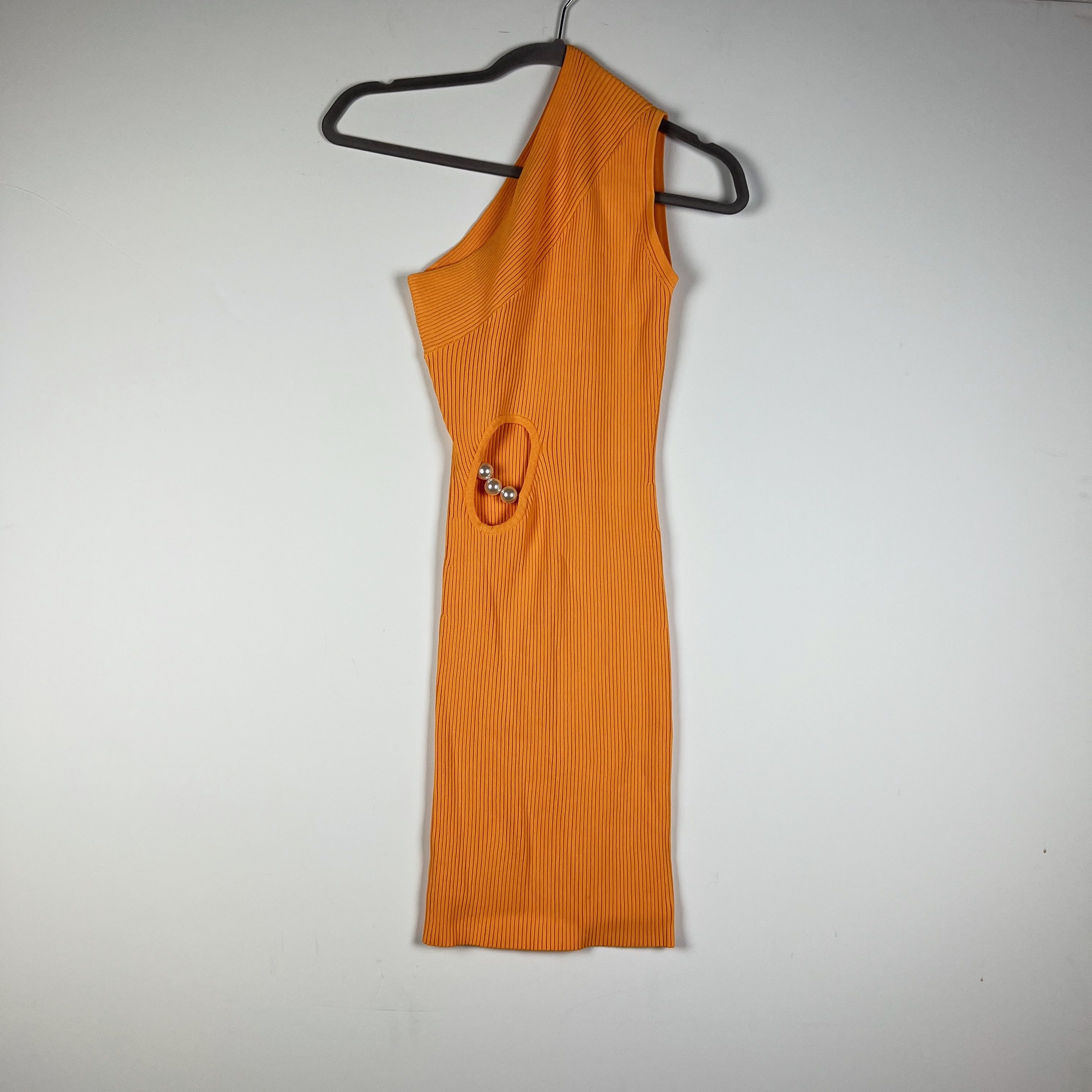 Moschino Moschino Jeans One Shoulder Ribbed Knit Size S / US 4 / IT 40 - 1 Thumbnail