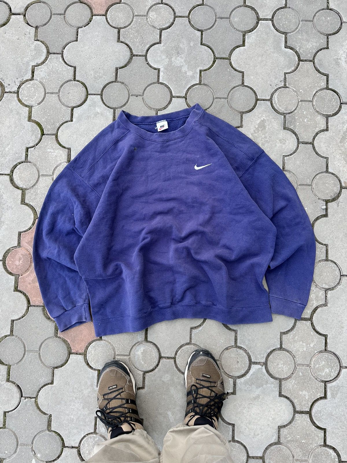 Vintage Nike Mini Swoosh Faded Sweatshirt USA