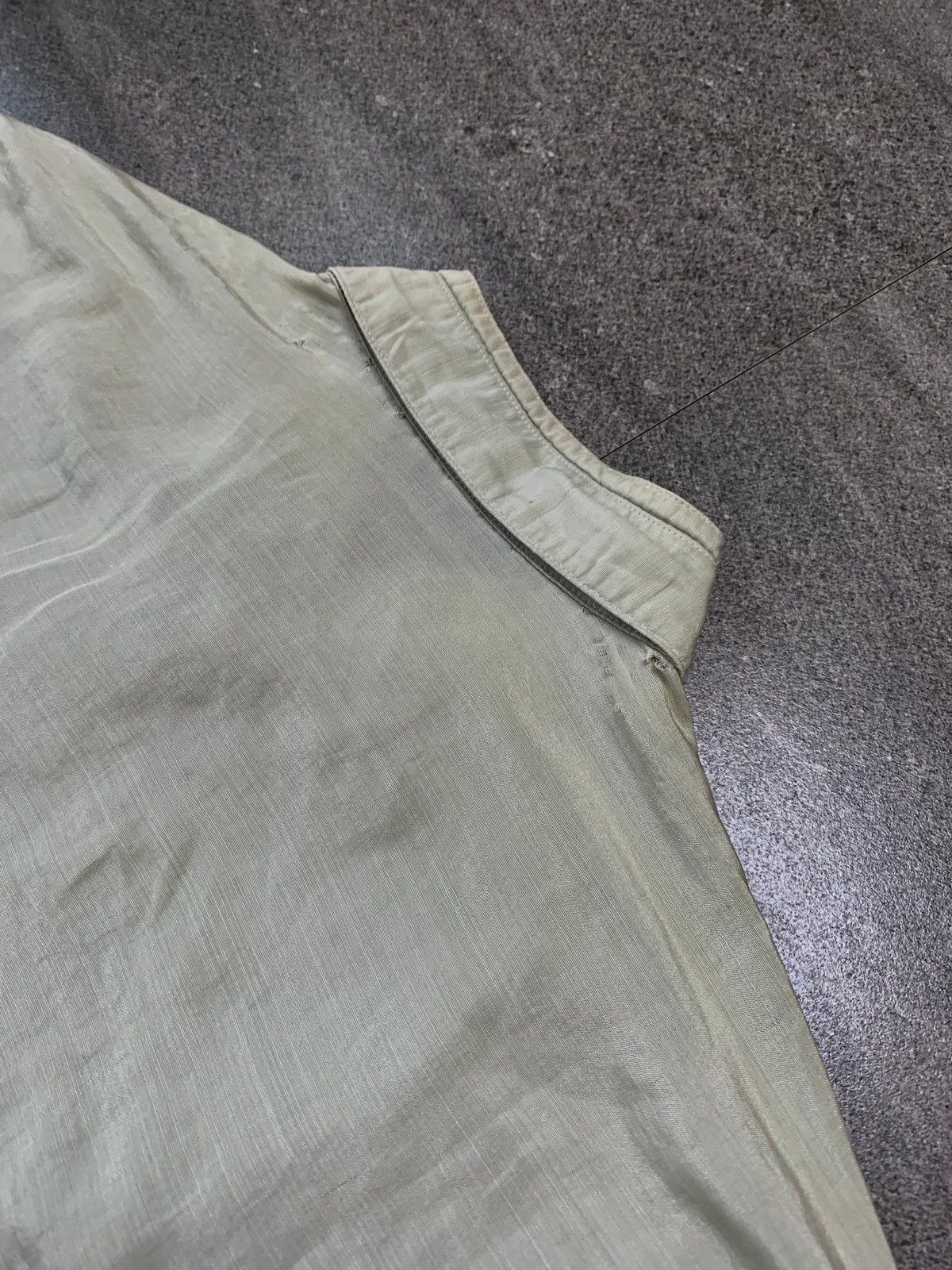Issey Miyake FREE TAX! 90s Trashed Polyester Shirt - Small Size US M / EU 48-50 / 2 - 11 Thumbnail