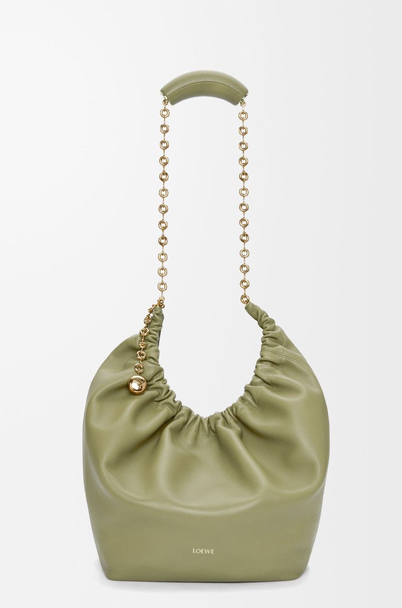 Loewe o1in1g0426 Size: OS / Medium Squeeze Bag in Eucalyptus Green Size ONE SIZE - 6 Thumbnail