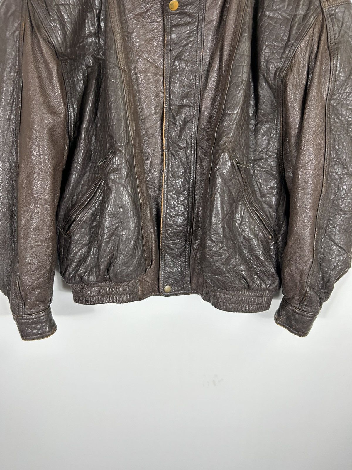 Leather ⚡️Vintage Vino-Ranche Leather Bomber Jacket Size US L / EU 52-54 / 3 - 5 Thumbnail