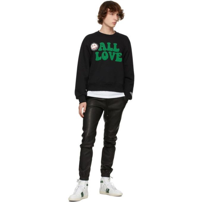 Amiri o1y0525 Logo Crewneck Sweatshirt in Black Size US M / EU 48-50 / 2 - 4 Thumbnail