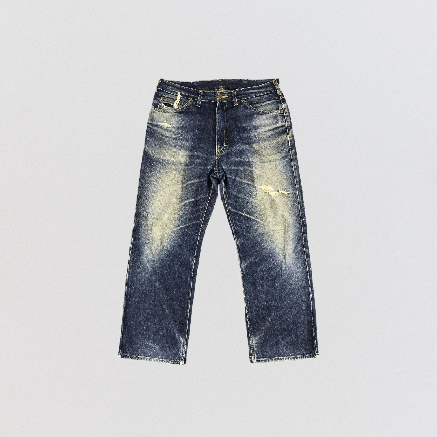 Lee × Vintage Vintage Blue Wash Lee Jeans-JM1441 Size US 35 - 1 Thumbnail
