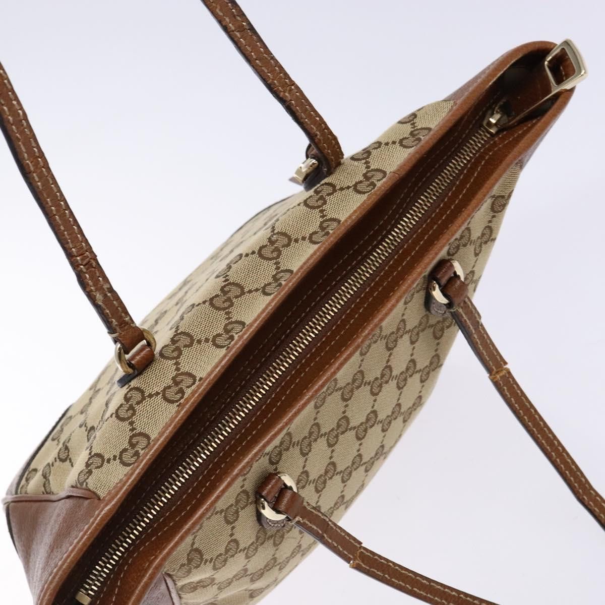 Gucci GUCCI GG Canvas Hand Bag Beige Gold Size ONE SIZE - 6 Thumbnail