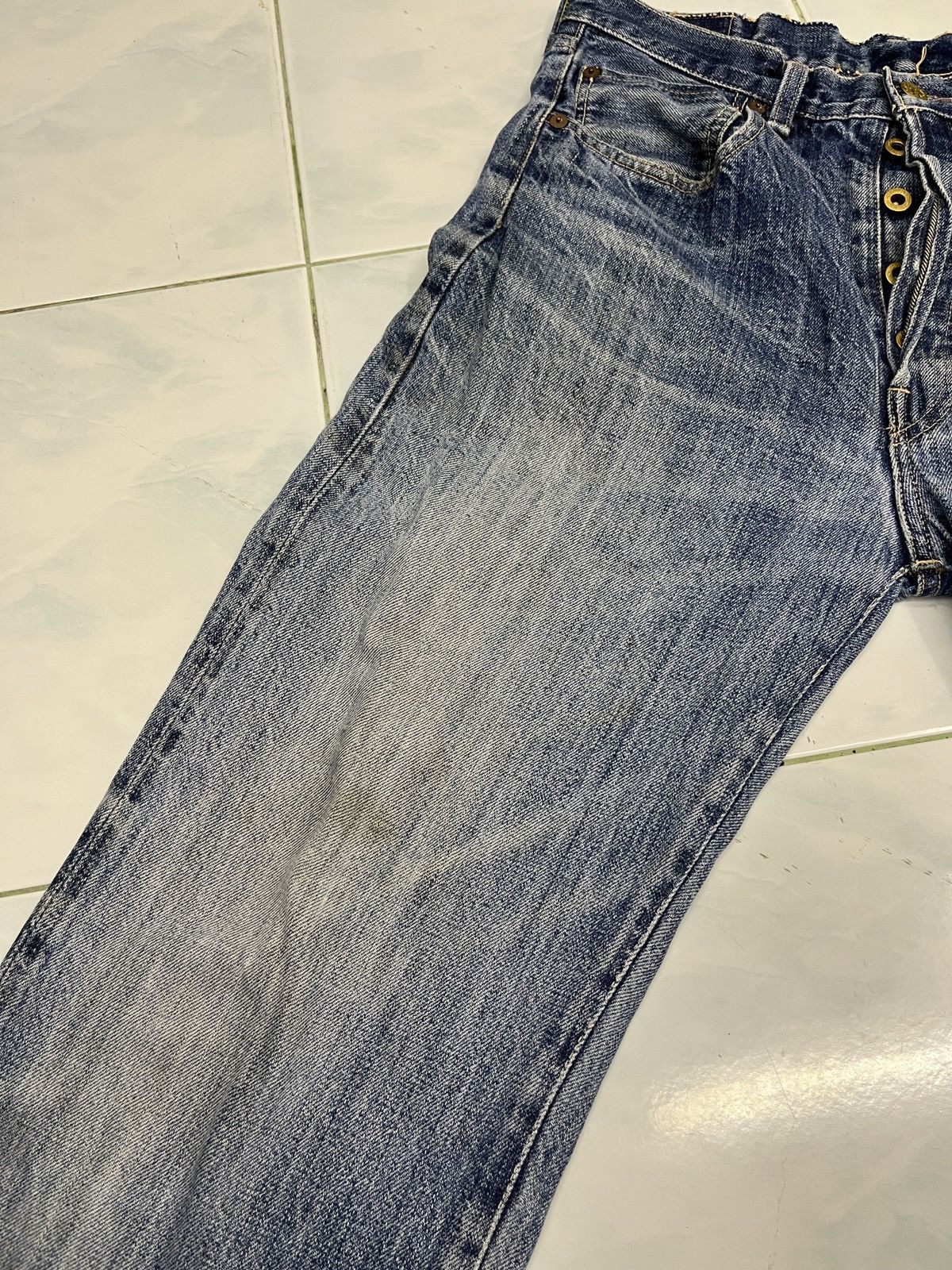 Vintage 🔥🔥🔥ARCHIVE SMITH SELVEDGE DENIM Size US 30 / EU 46 - 15 Thumbnail