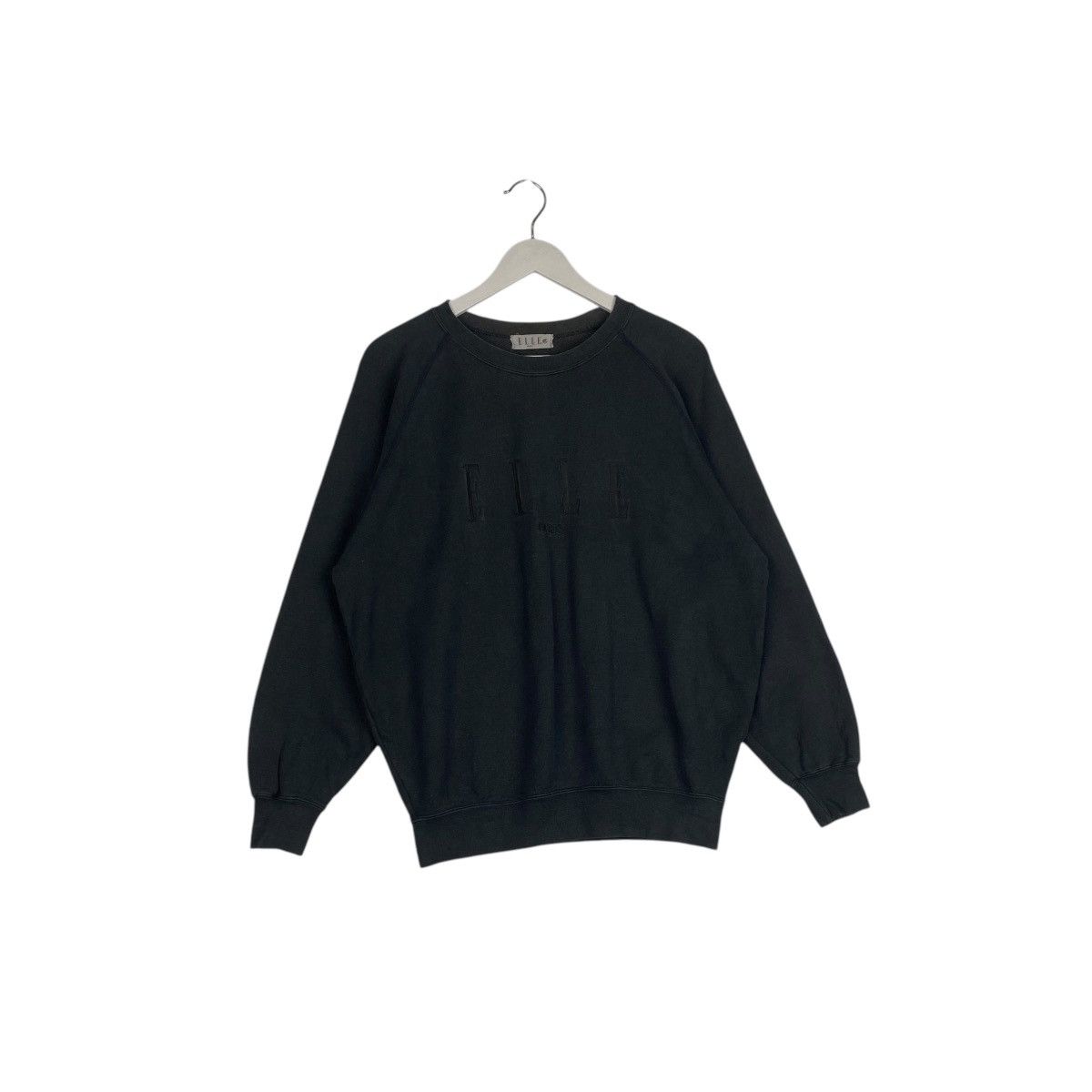 Designer × Vintage Vintage Elle Embroidered Crewneck Sweatshirt Black Size S / US 4 / IT 40 - 3 Thumbnail