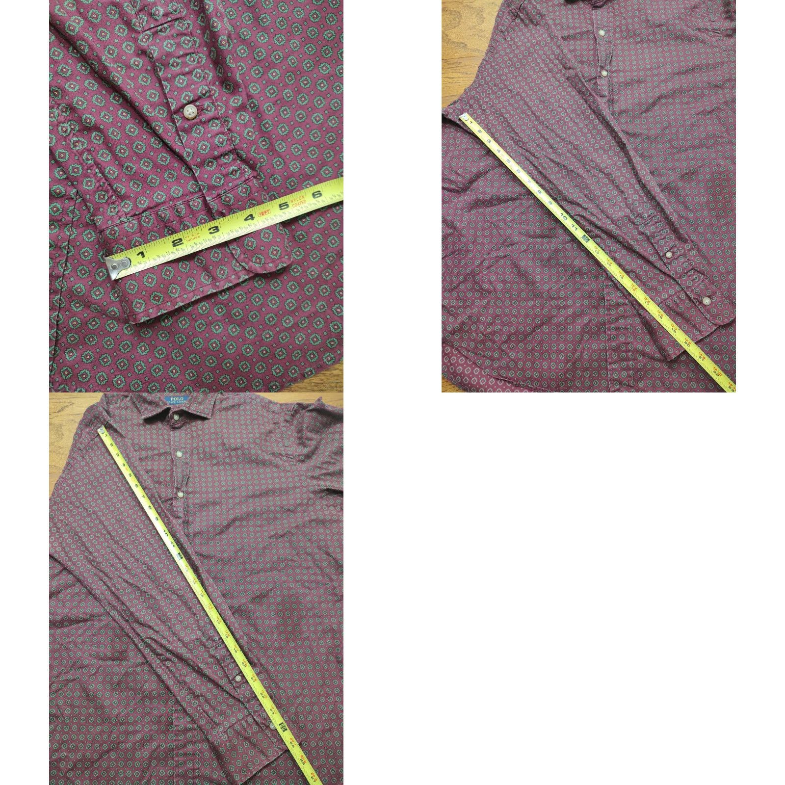 Ralph Lauren Ralph Lauren Polo Shirt Mens XL Red Geometric Button Down Pocket Size US XL / EU 56 / 4 - 8 Thumbnail