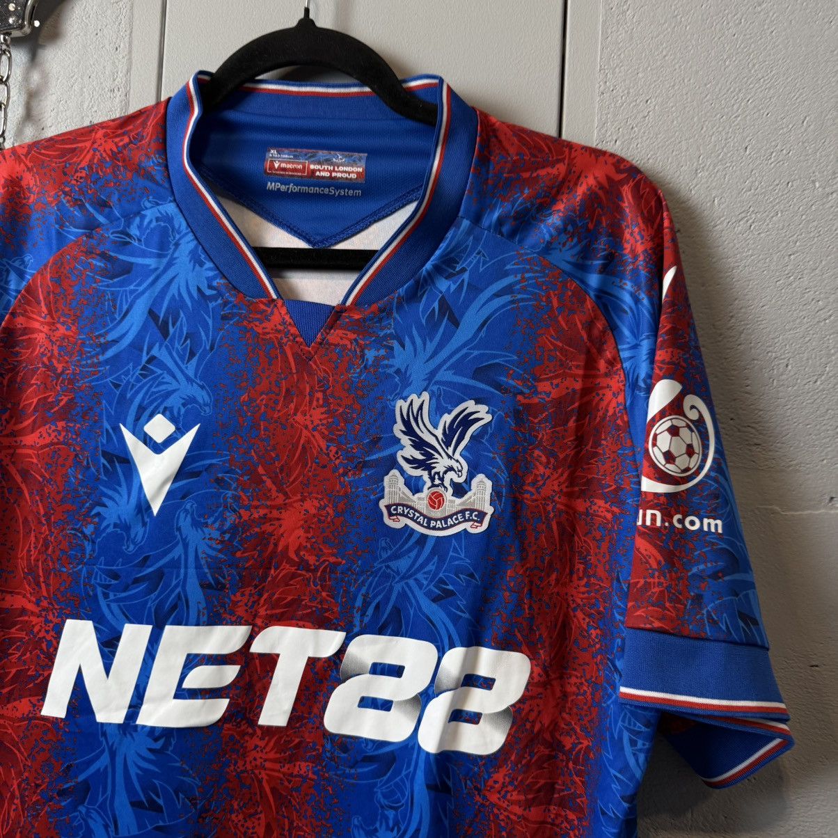Other Vintage Macron Crystal Palace Soccer Jersey T-shirt Size US XL / EU 56 / 4 - 3 Thumbnail