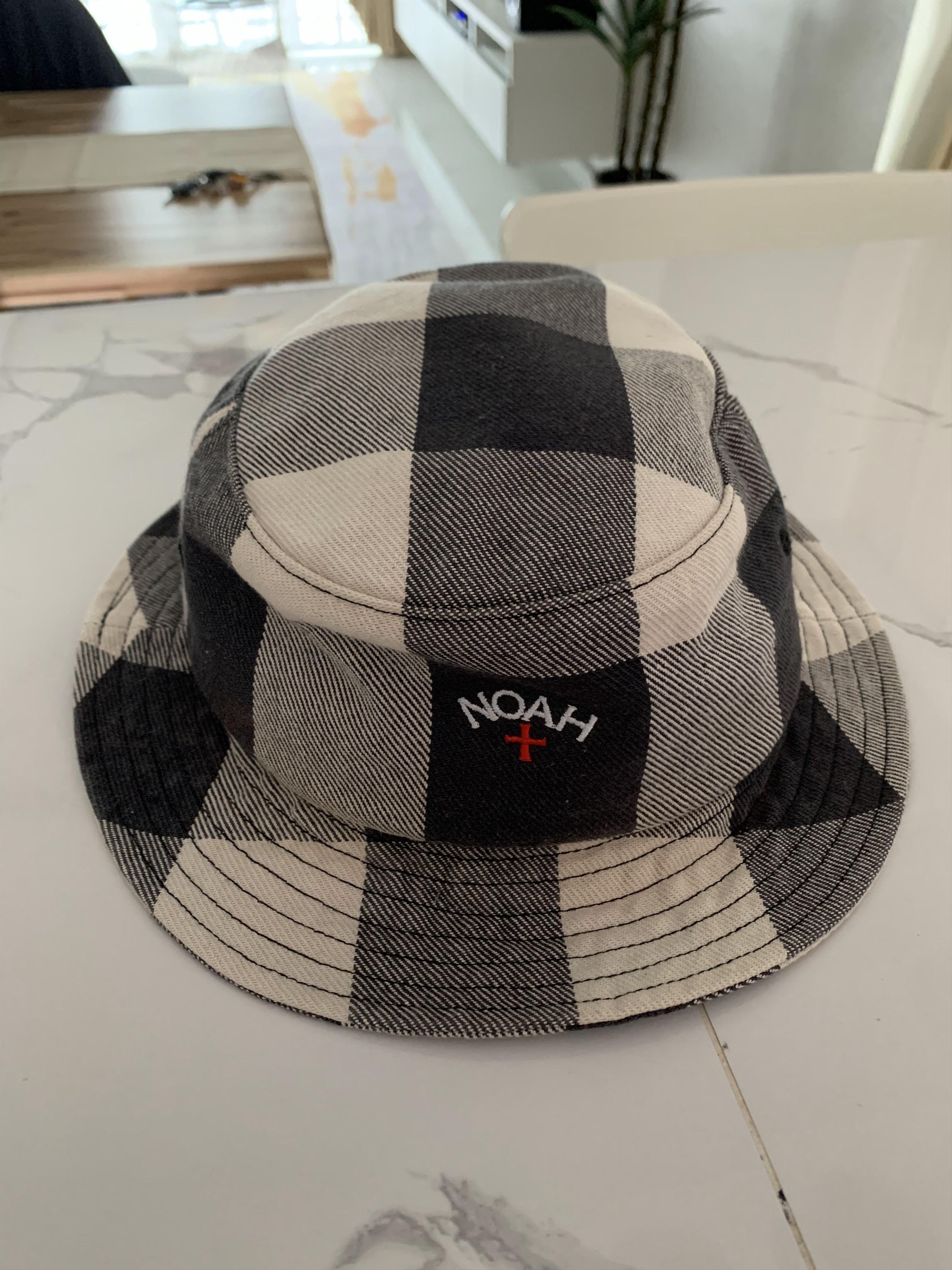 Noah Noah Denim Plaid Crusher Bucket Hat Size ONE SIZE - 1 Thumbnail