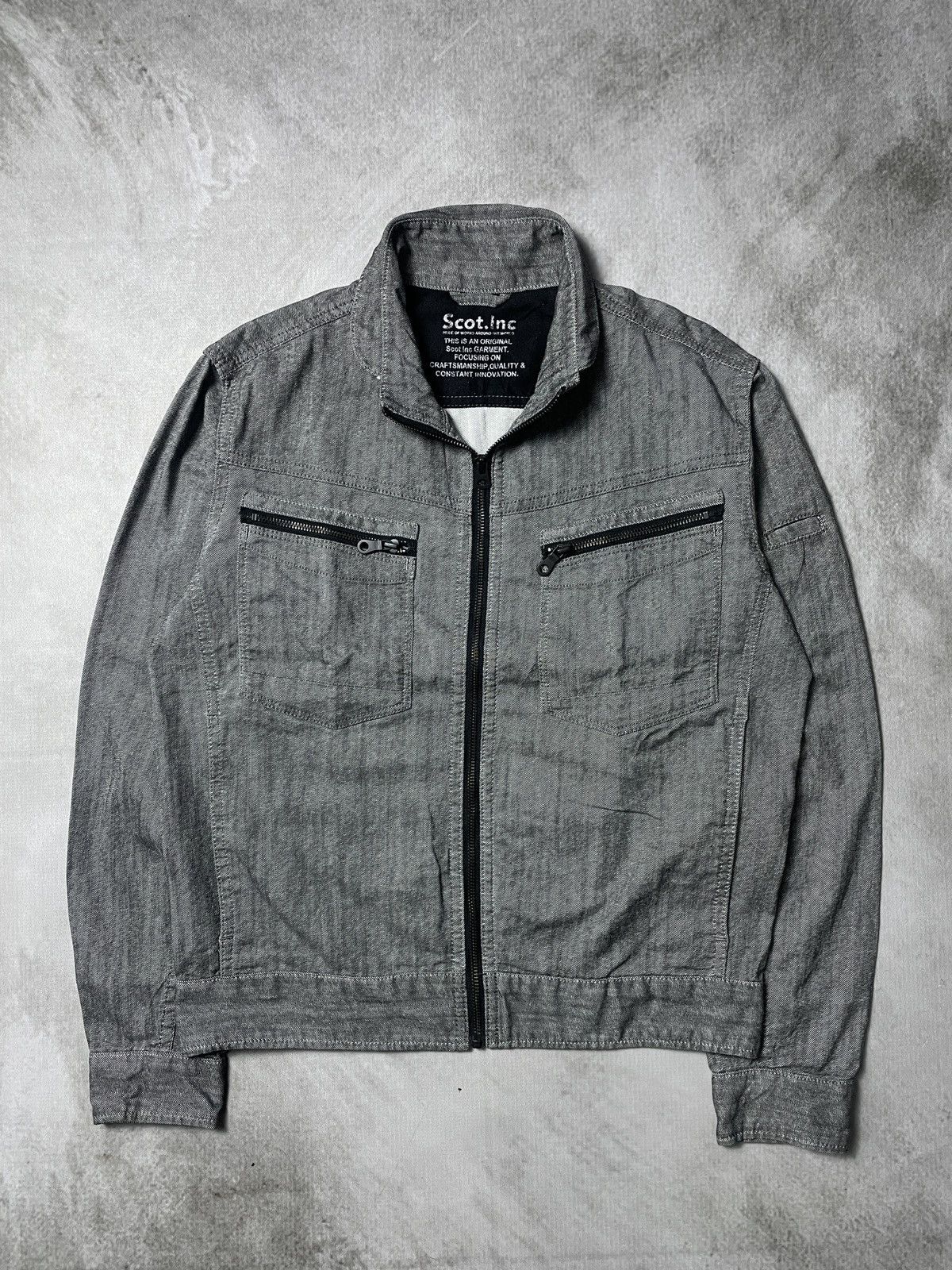Japanese Brand 2000’s Scot - Bikers Jacket Size US M / EU 48-50 / 2 - 2 Thumbnail