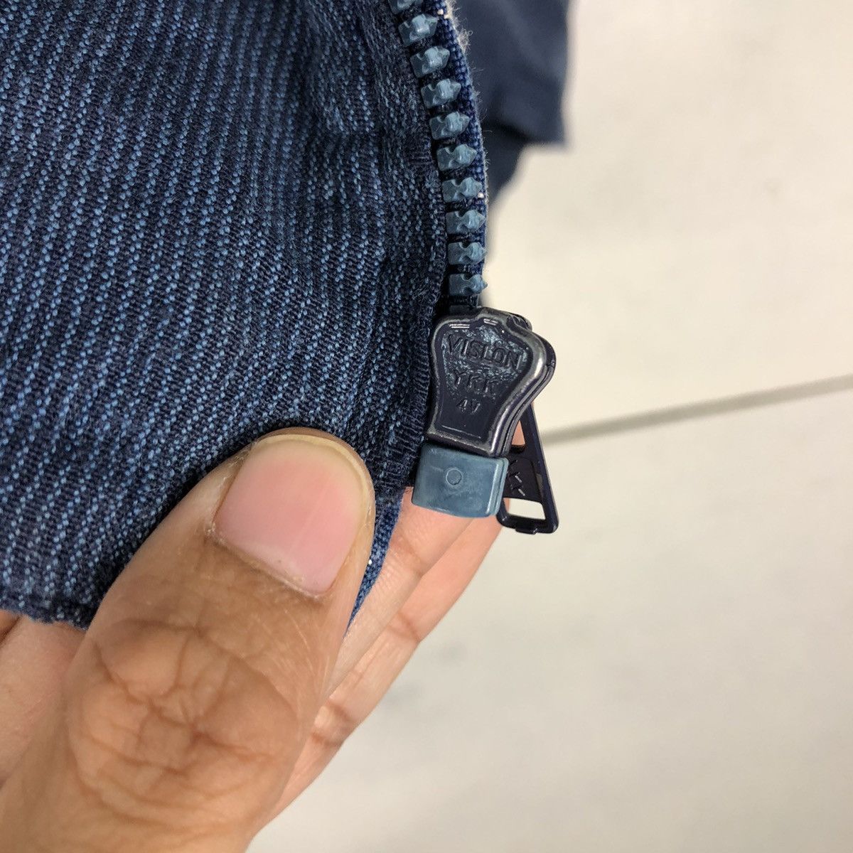 Japanese Brand 🔥Vintage Indigo Blur Blue Denim Jacket Button Japan Made Size US M / EU 48-50 / 2 - 17 Thumbnail