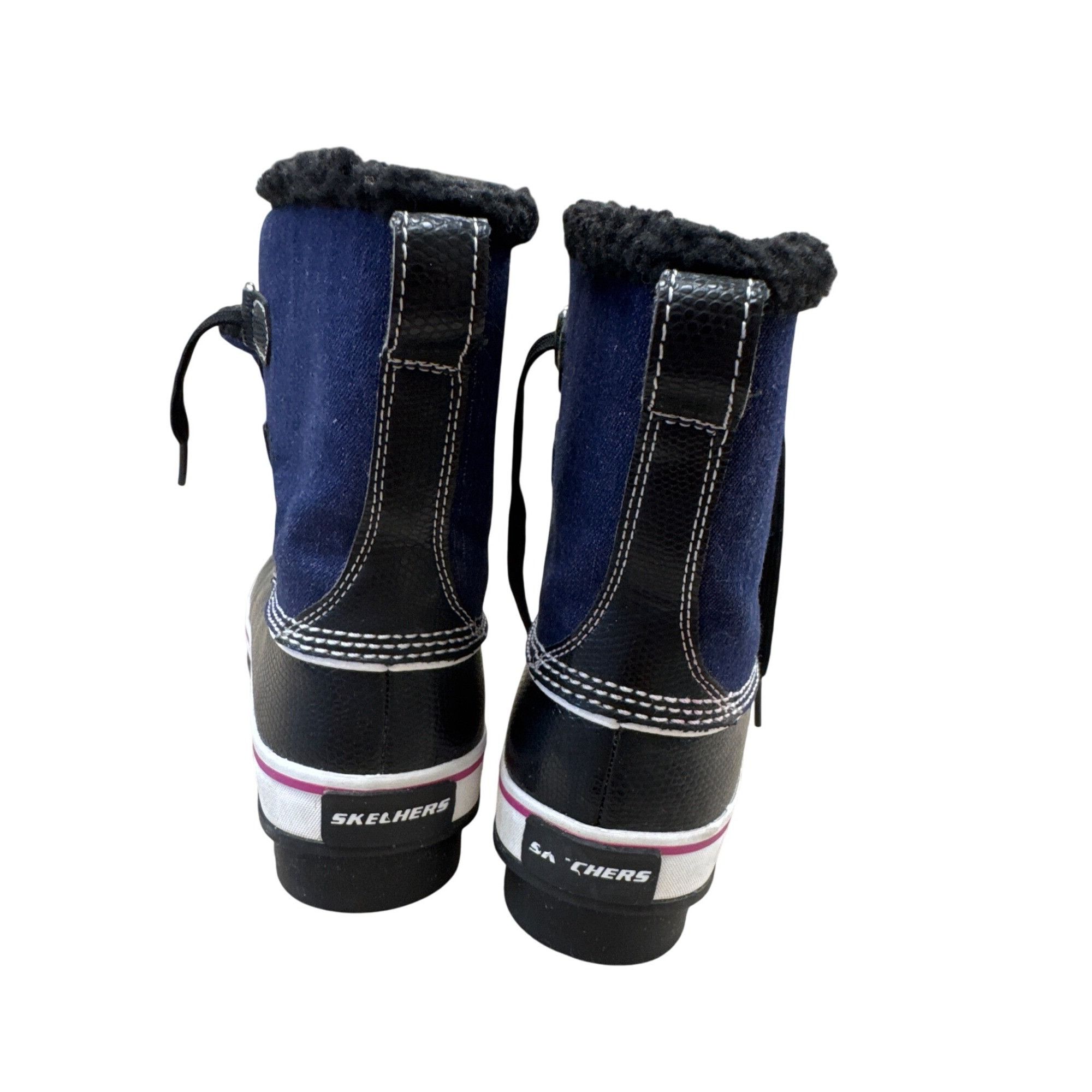 SKECHERS Skechers Outdoor Womens Blue Manmade Ankle Boots Size 7.5 S Size US 7.5 / EU 40-41 - 6 Thumbnail
