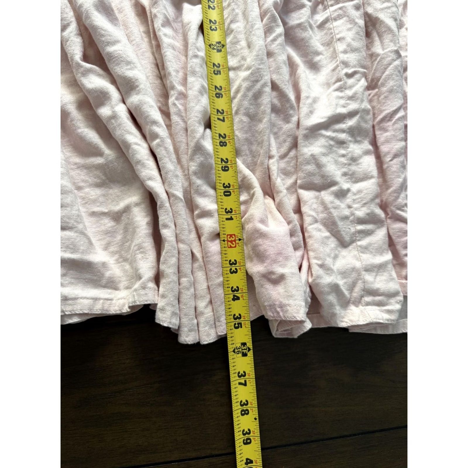 Orvis VINTAGE Orvis Skirt Womens S Pink Tiered Peasant Elastic Waist Drawstring Made USA Size 28" / US 6 / IT 42 - 5 Thumbnail